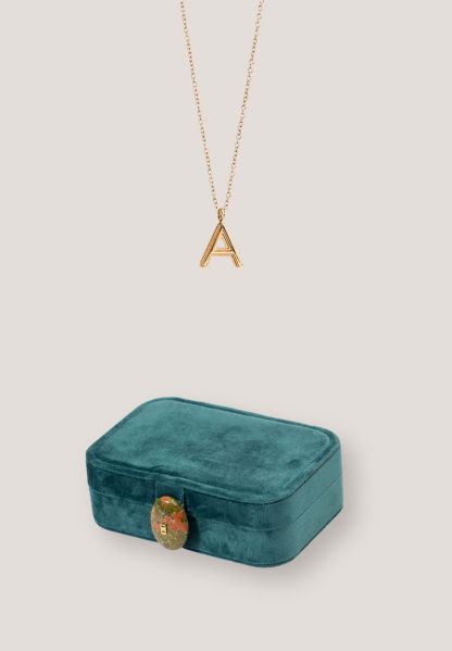 Wishkeeper Jewellery Box + Alphabet Gold Necklace