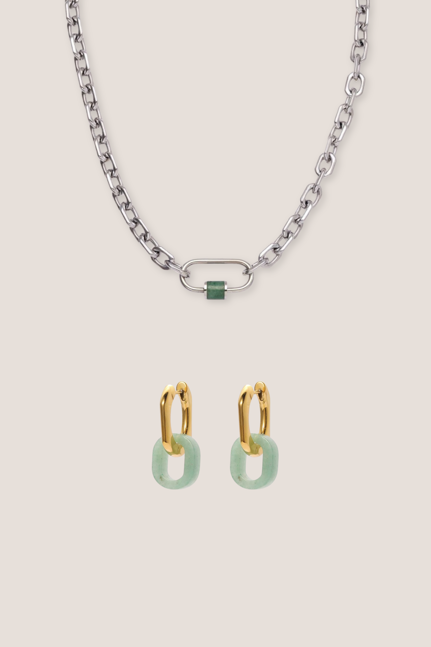 Courage Jade Aventurine Duo