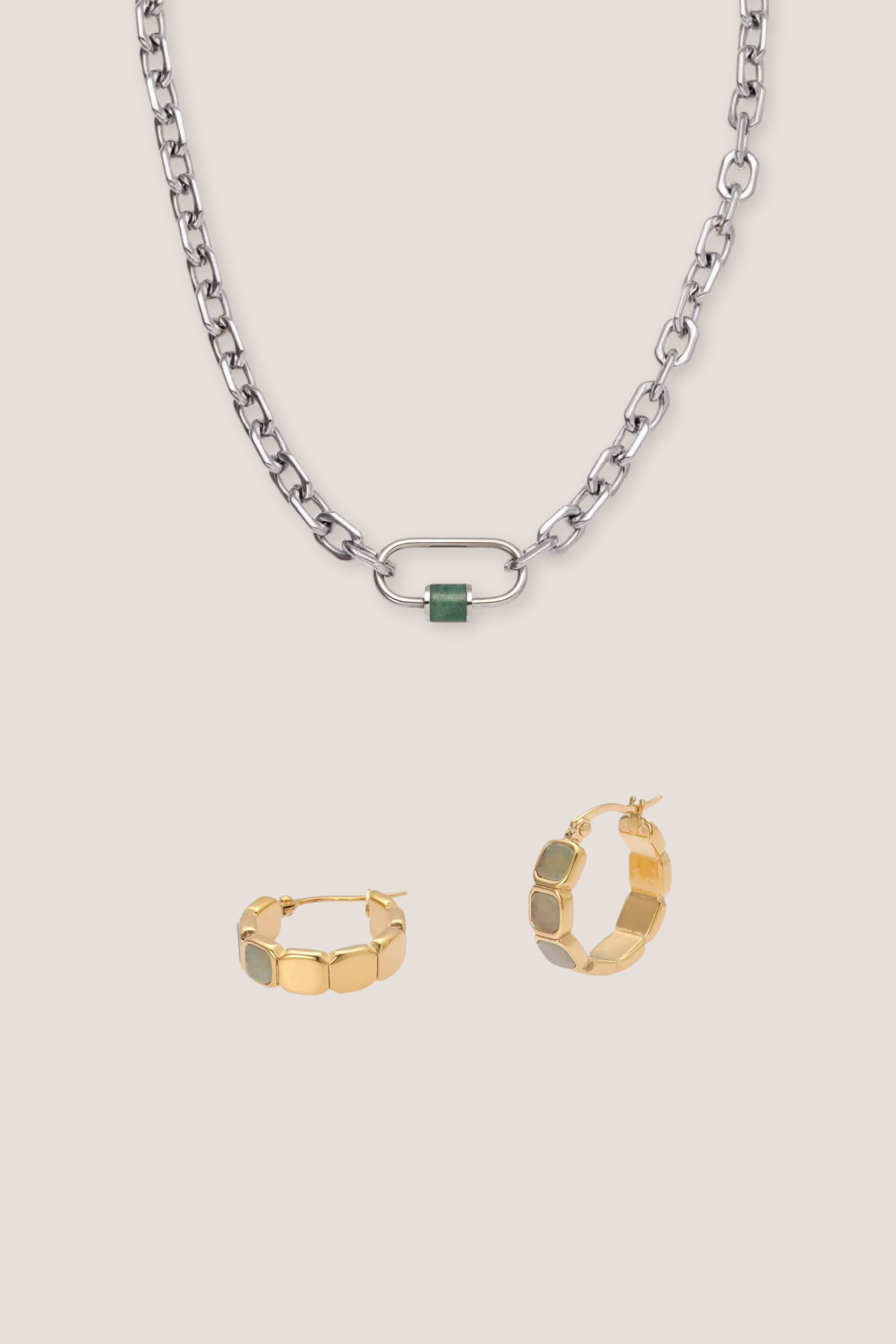 Courage Jade Aventurine Duo