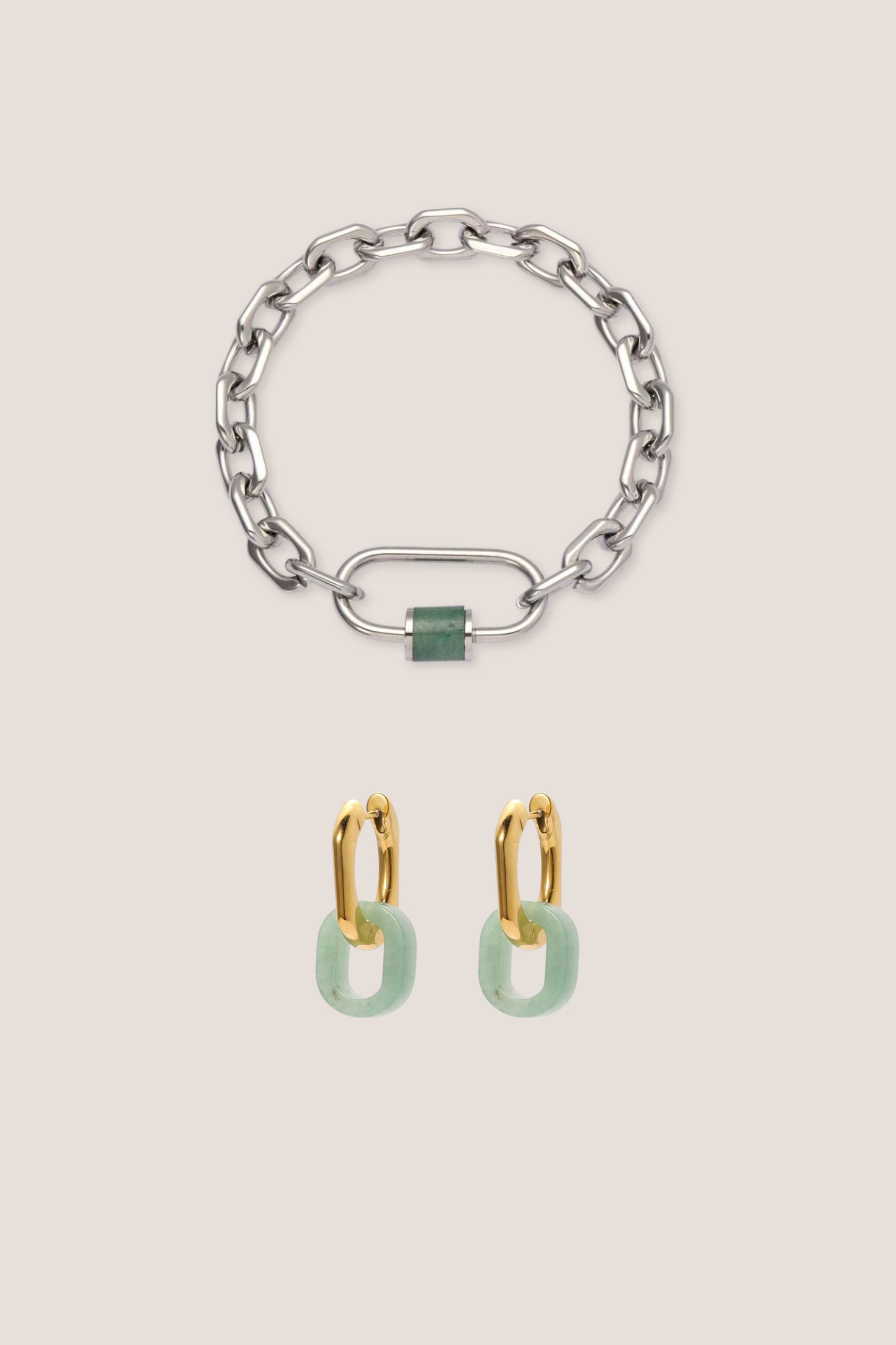 Courage Jade Aventurine Duo