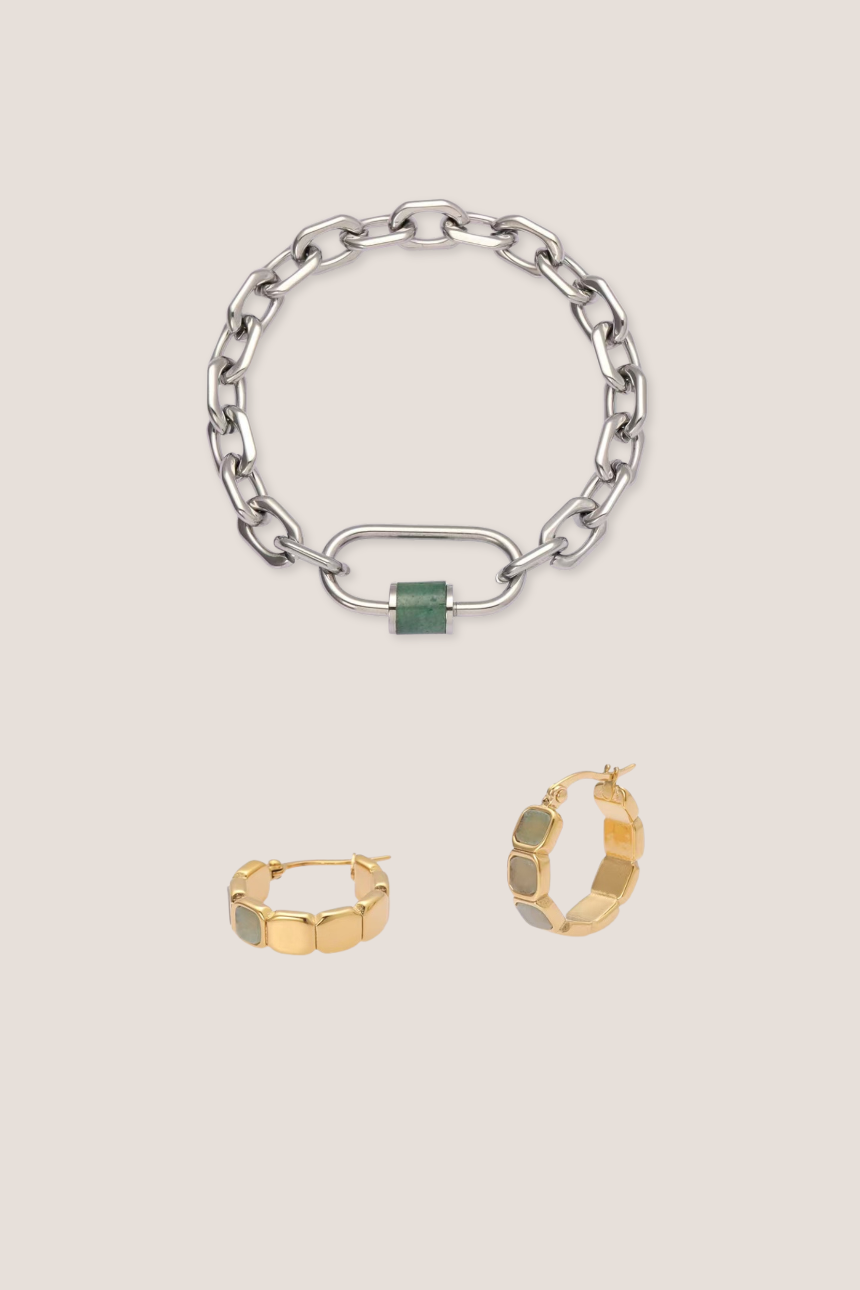 Courage Jade Aventurine Duo