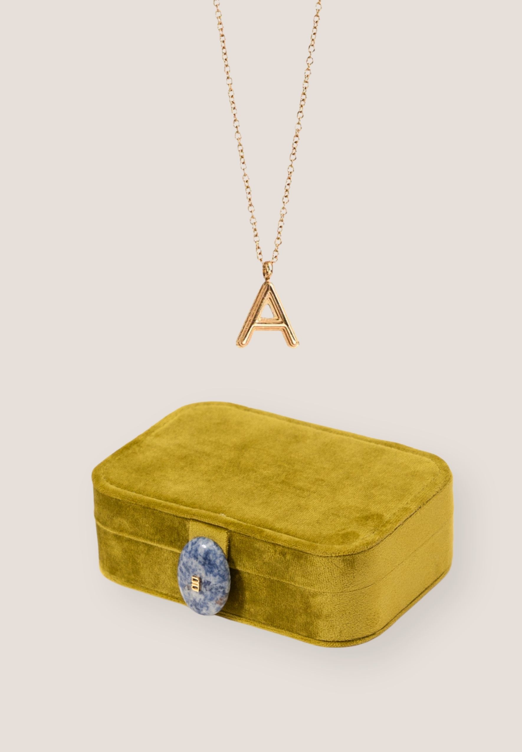 Wishkeeper Jewellery Box + Alphabet Gold Necklace