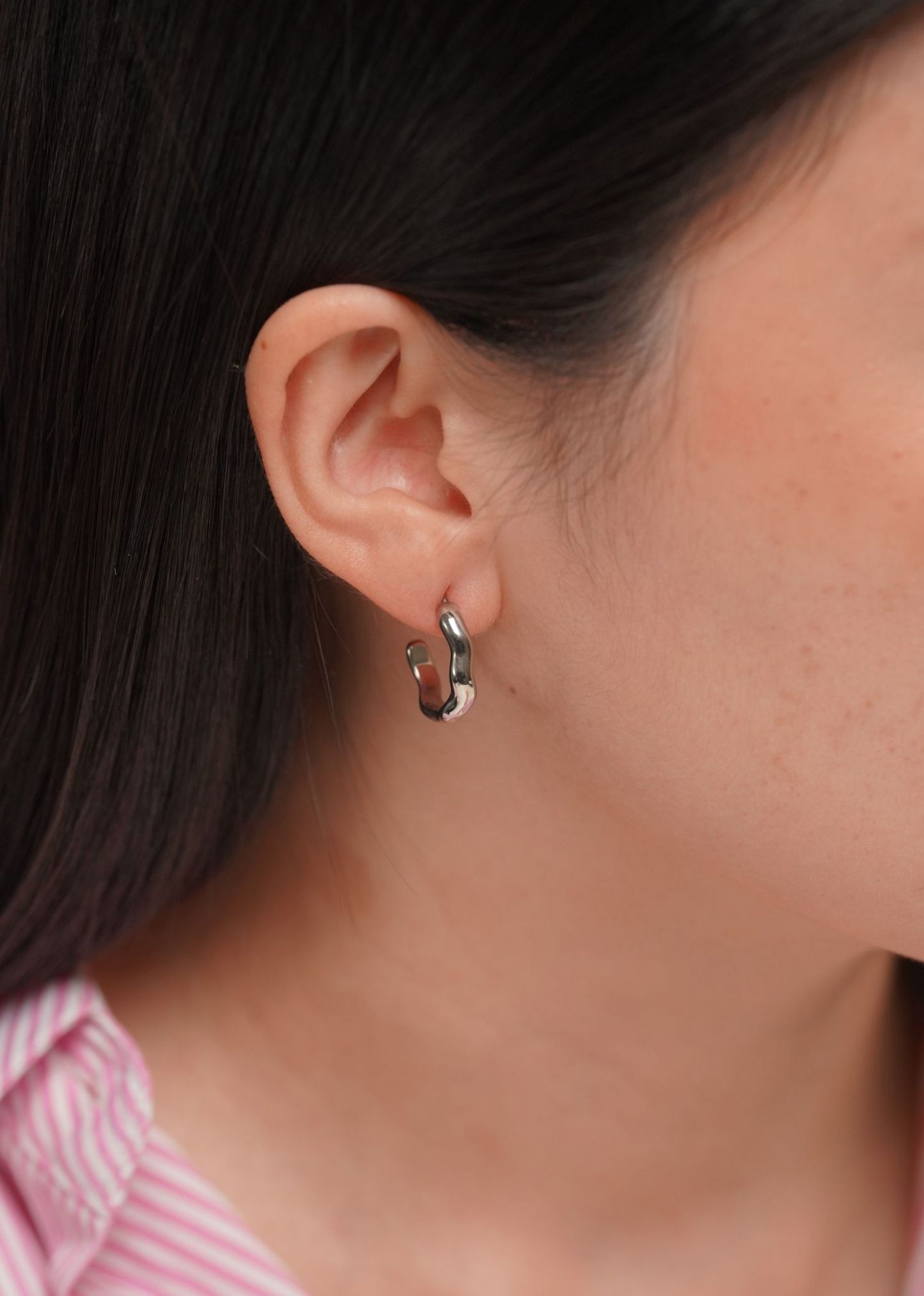 Aurora Irregular Silver Earrings