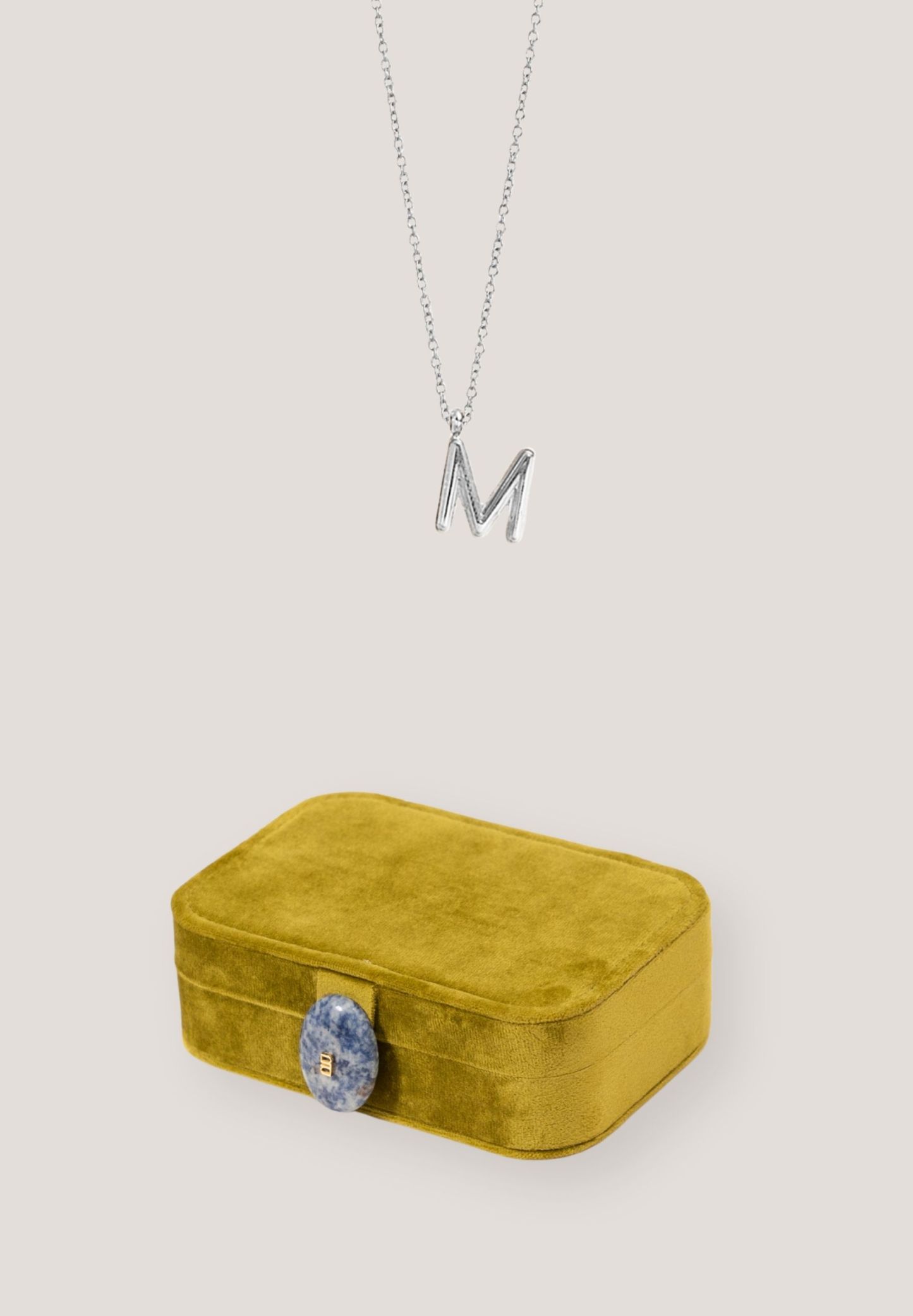 Wishkeeper Jewellery Box + Alphabet Silver Necklace