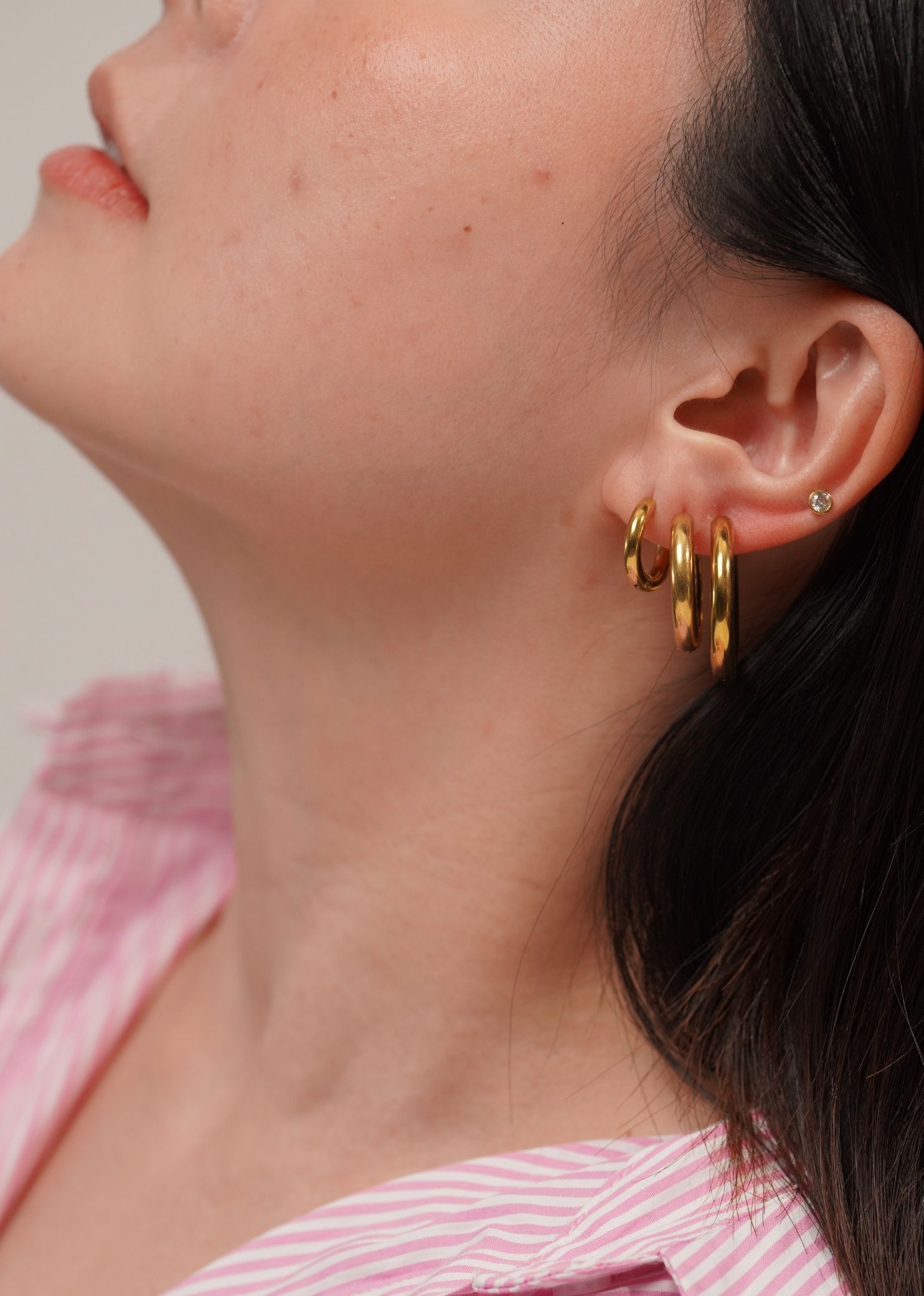 Eros Gold Hoop Earrings