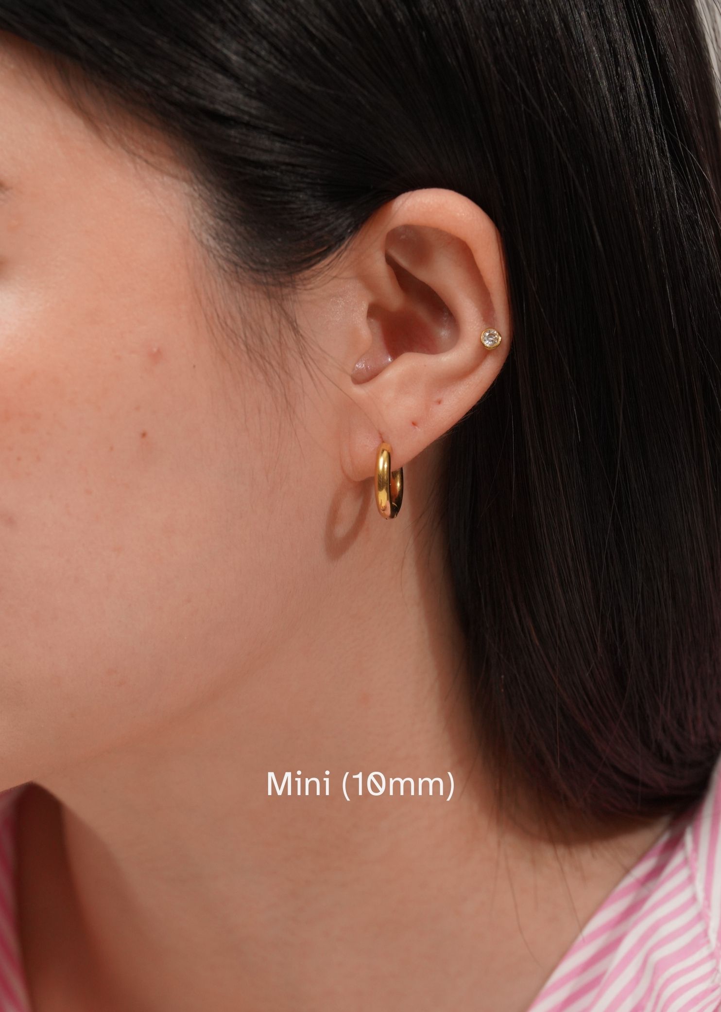 Eros Gold Hoop Earrings