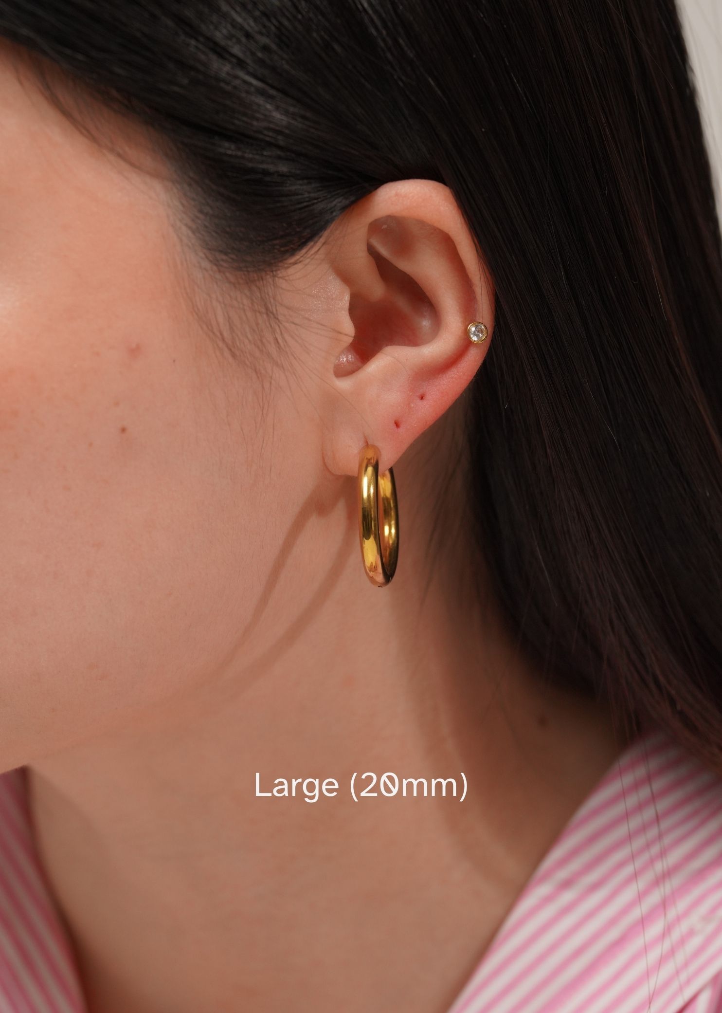 Eros Gold Hoop Earrings