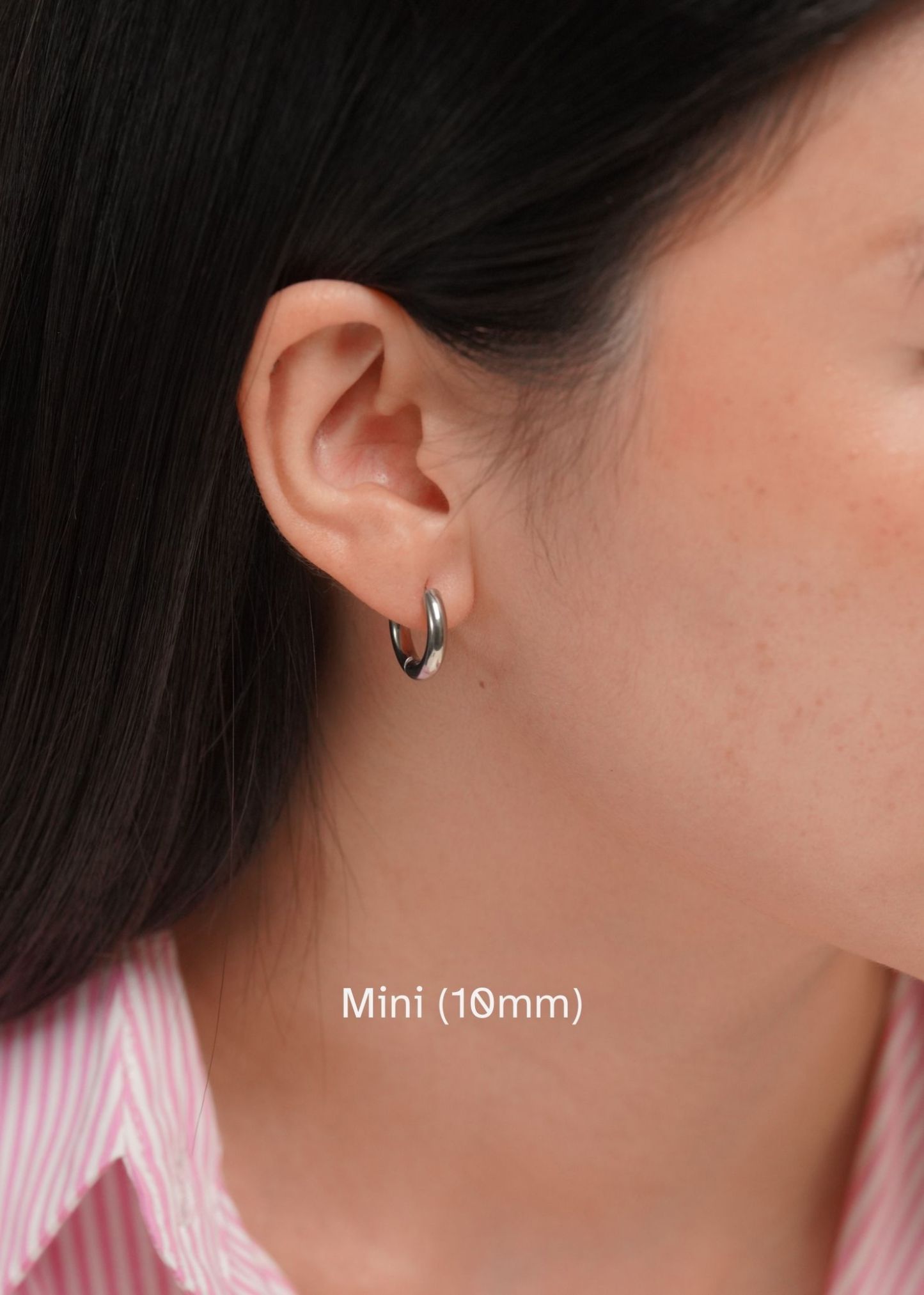 Eros Silver Hoop Earrings