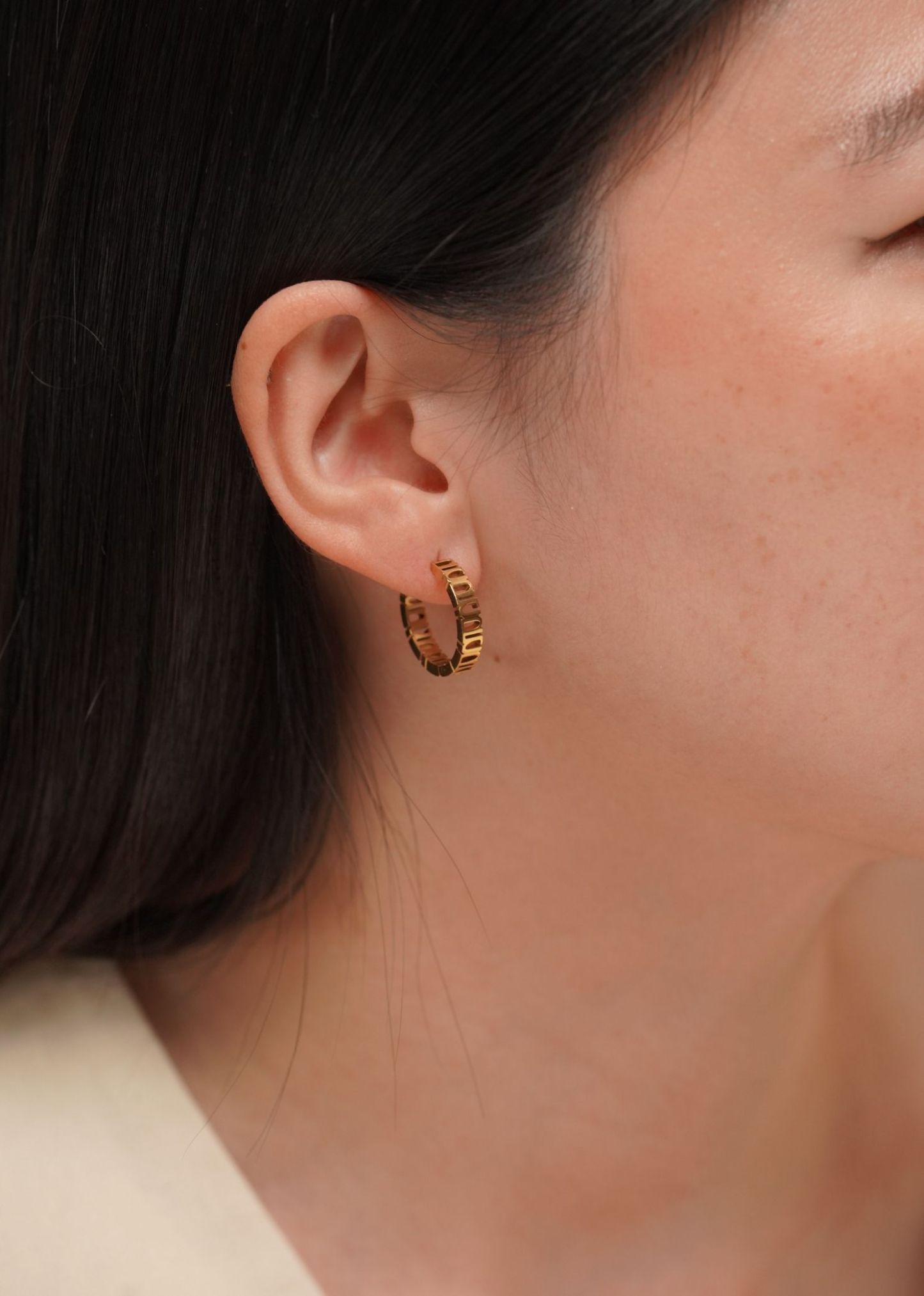 Gung Iconic Gold Hoop Earrings