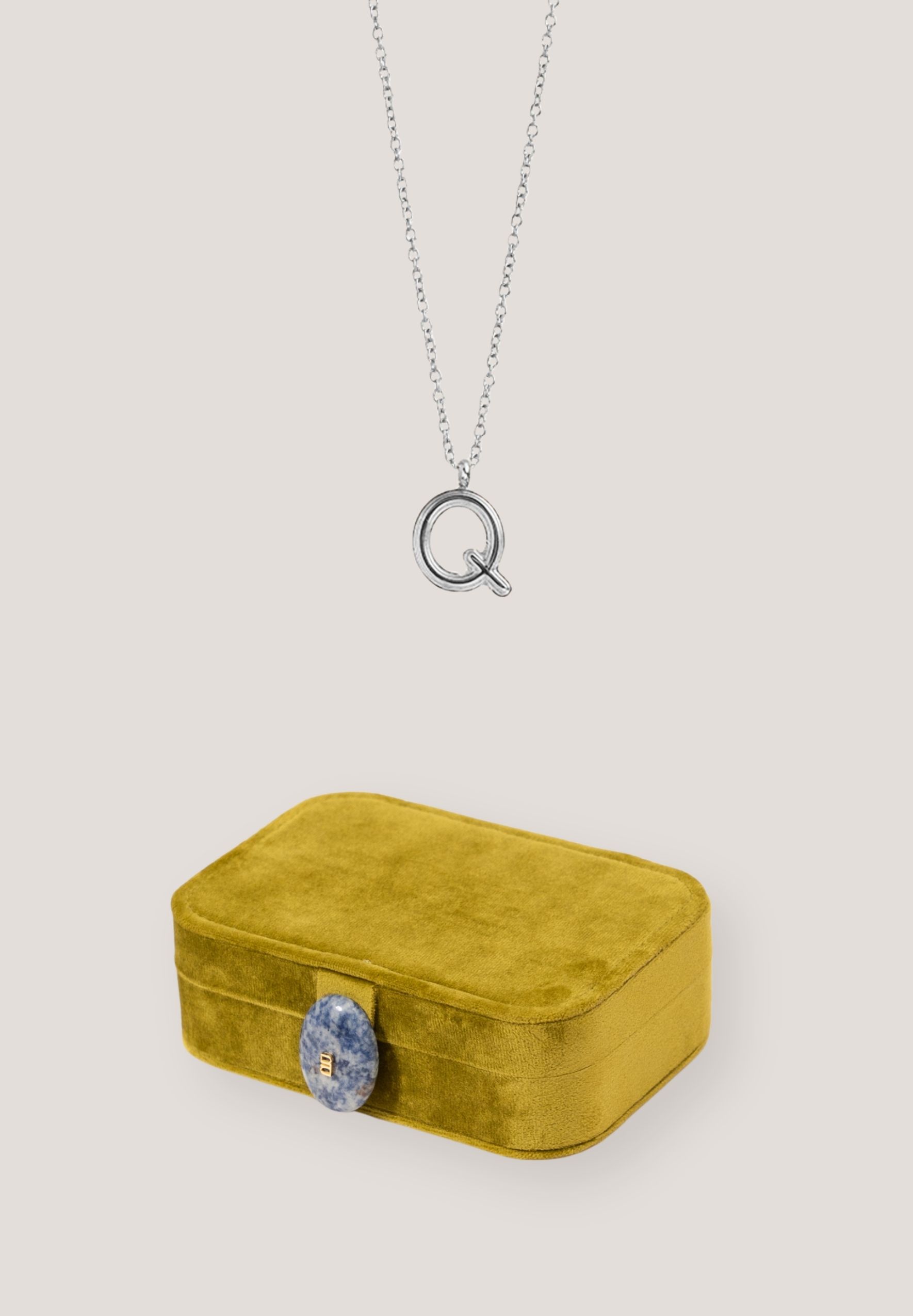 Wishkeeper Jewellery Box + Alphabet Silver Necklace