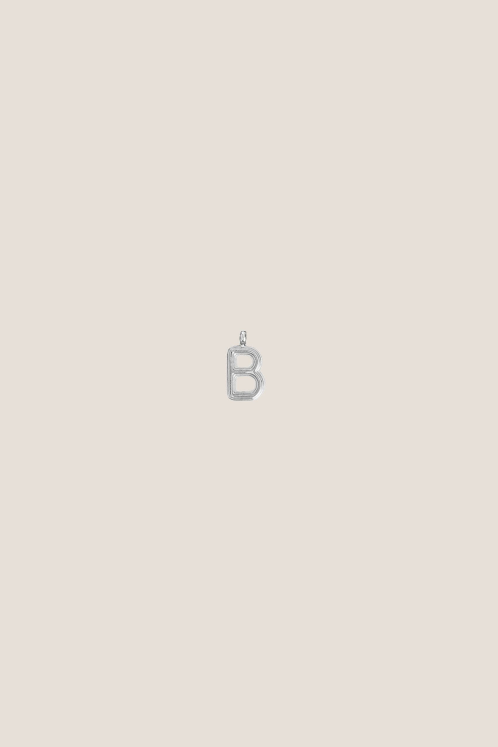 Alphabet Silver Charm