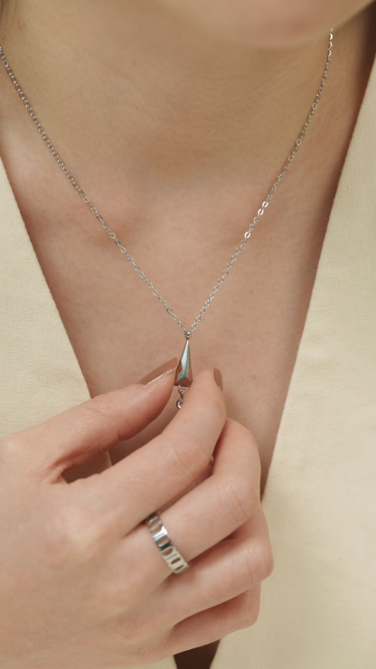 Bibelot Silver Chain Pendant Necklace