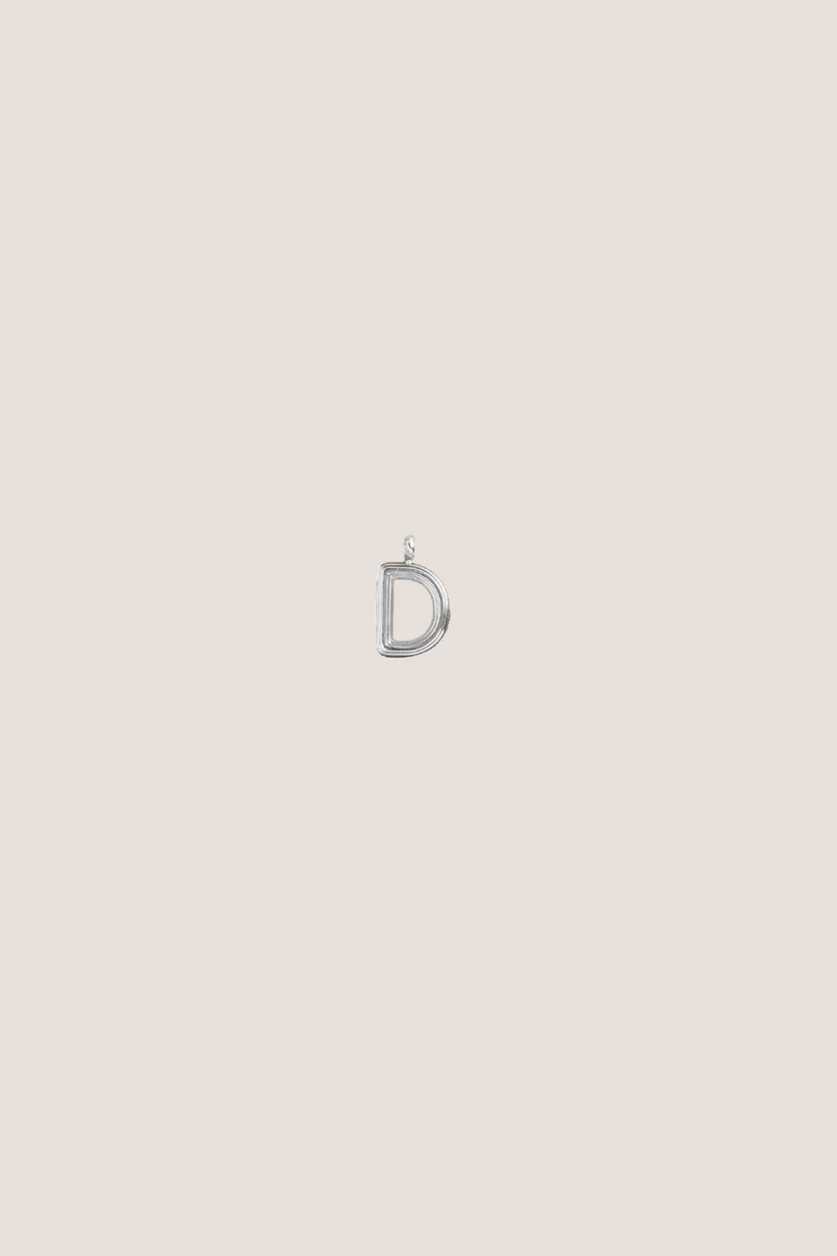 Alphabet Silver Charm
