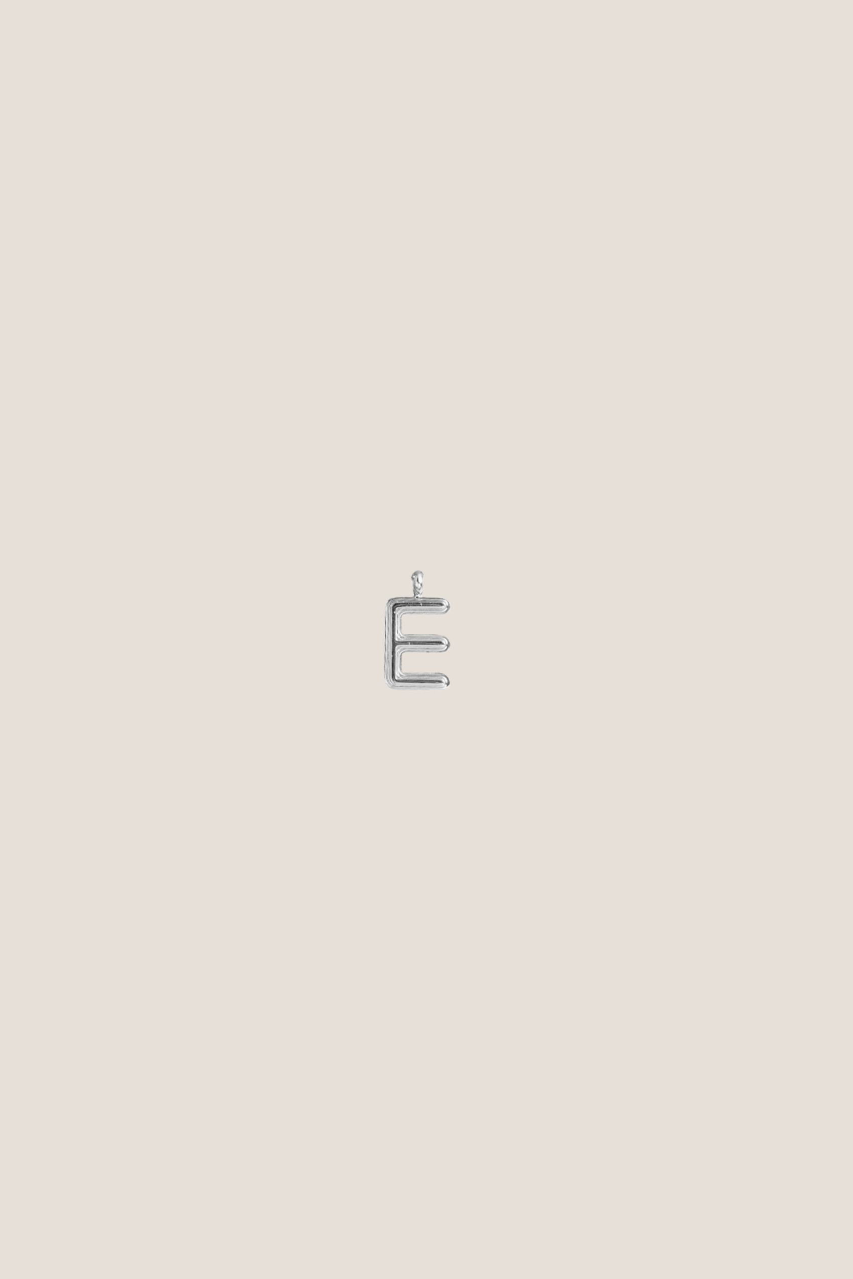 Alphabet Silver Charm