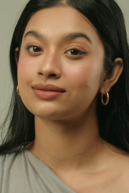 Ray Gold Twist Earrings