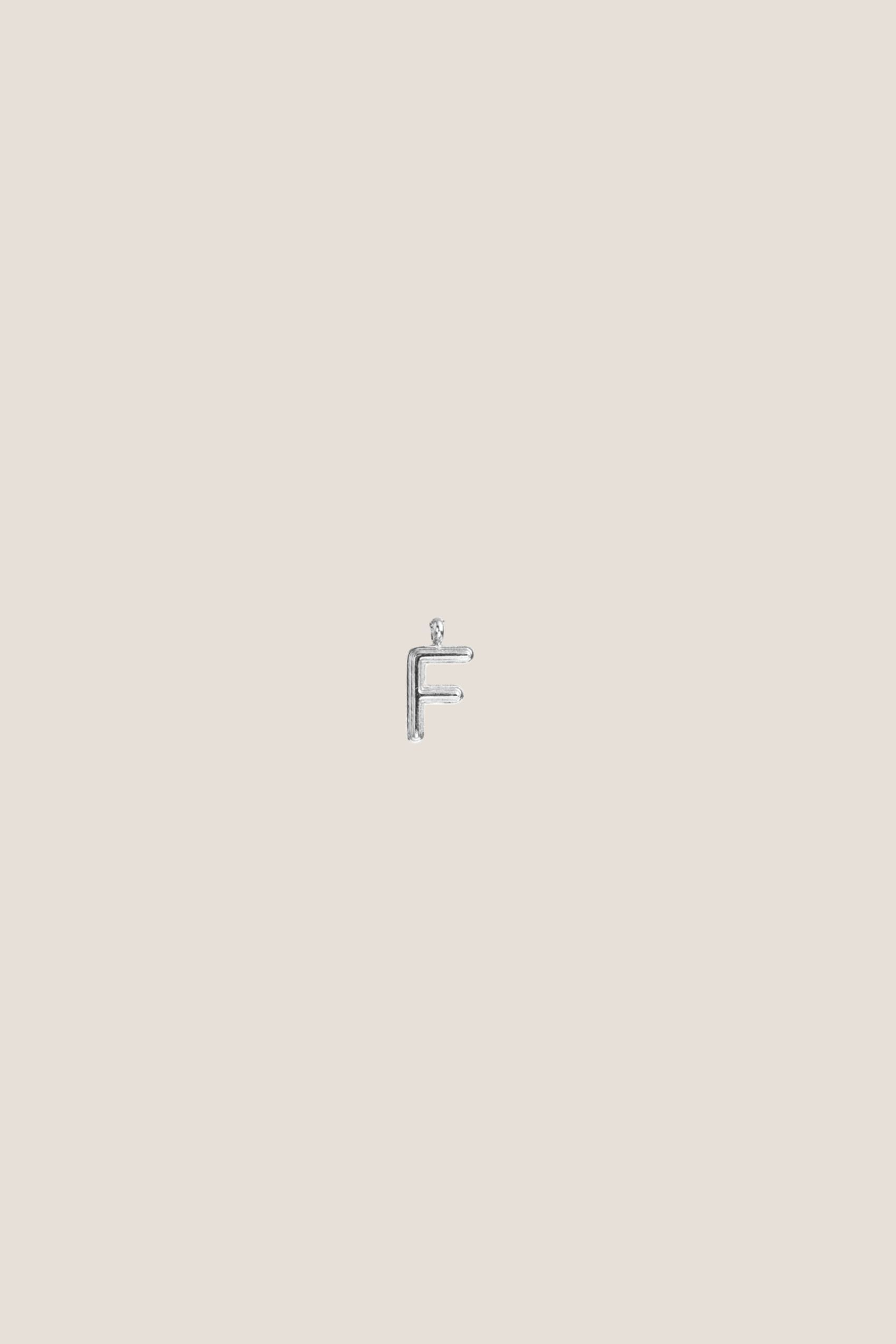 Alphabet Silver Charm