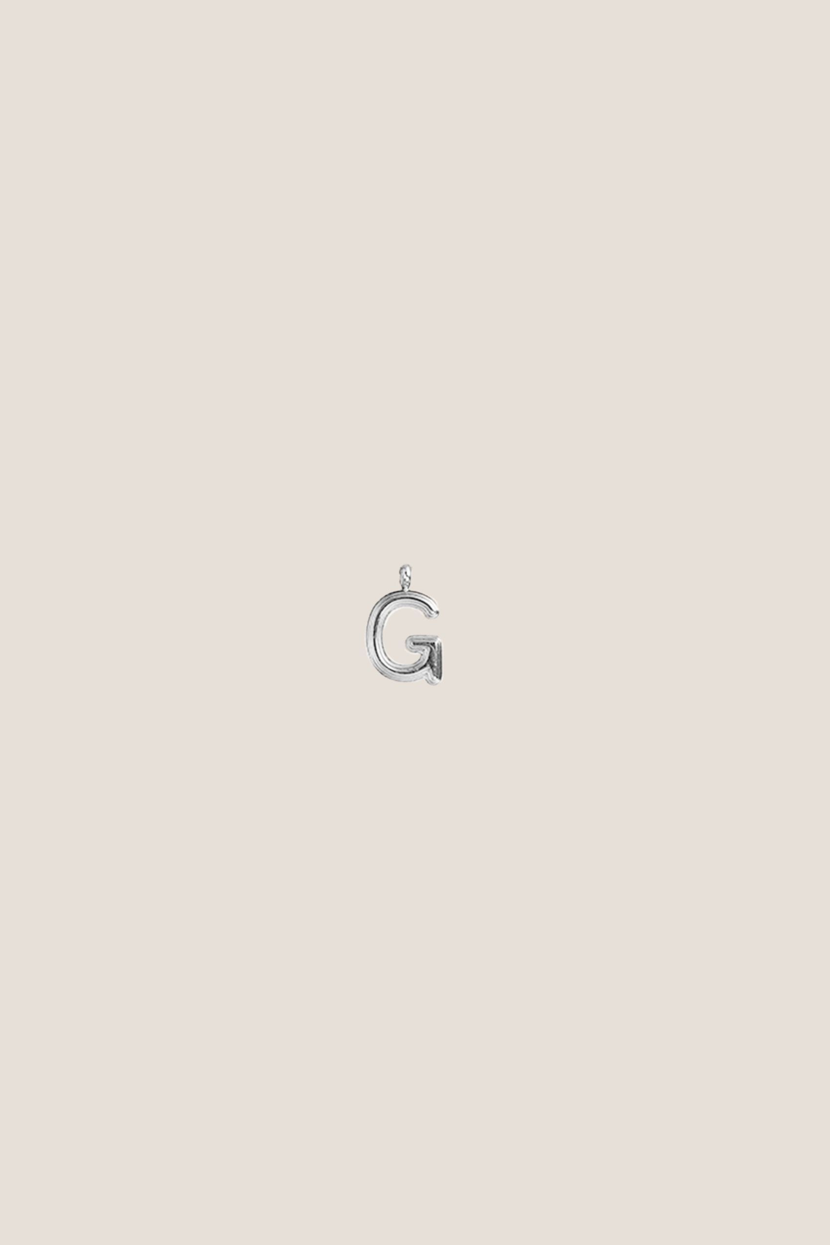 Alphabet Silver Charm