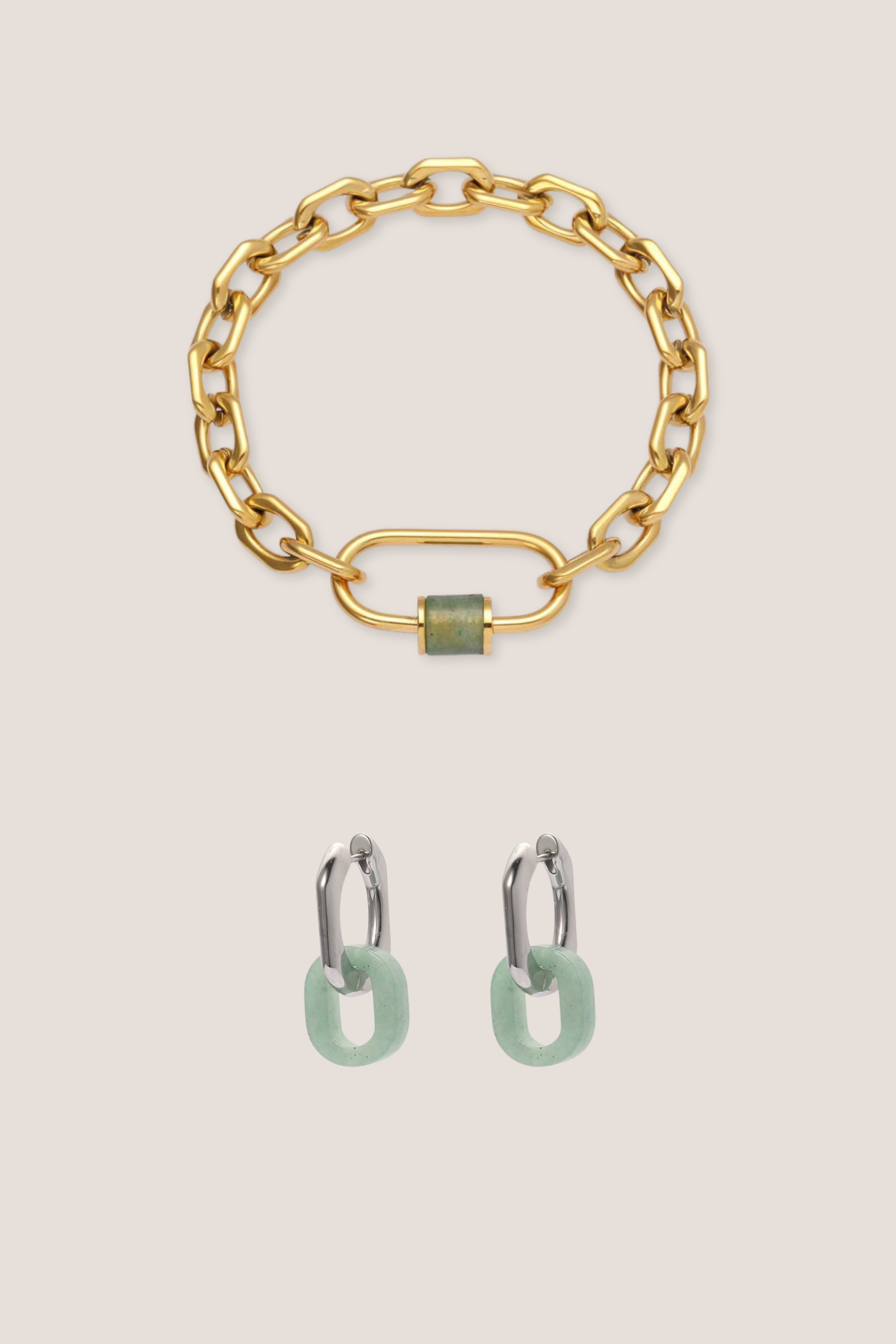 Courage Jade Aventurine Duo