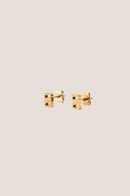 Gung Iconic Mini Gold Stud Earrings