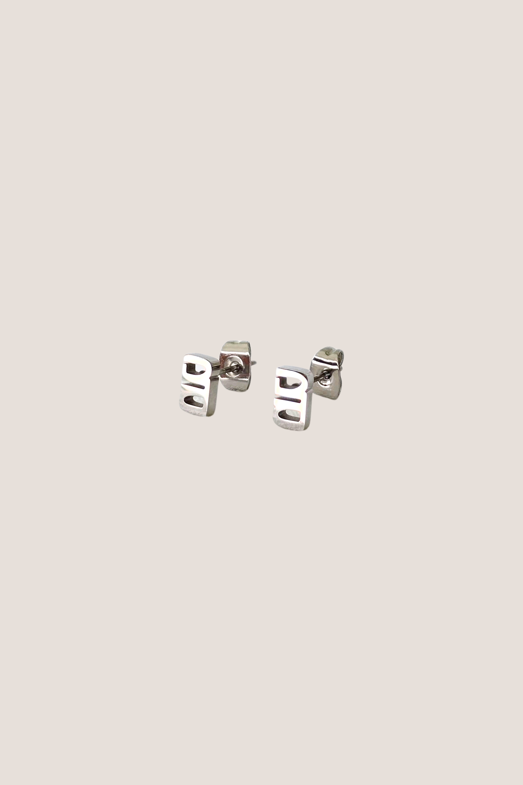 Gung Iconic Mini Silver Stud Earrings