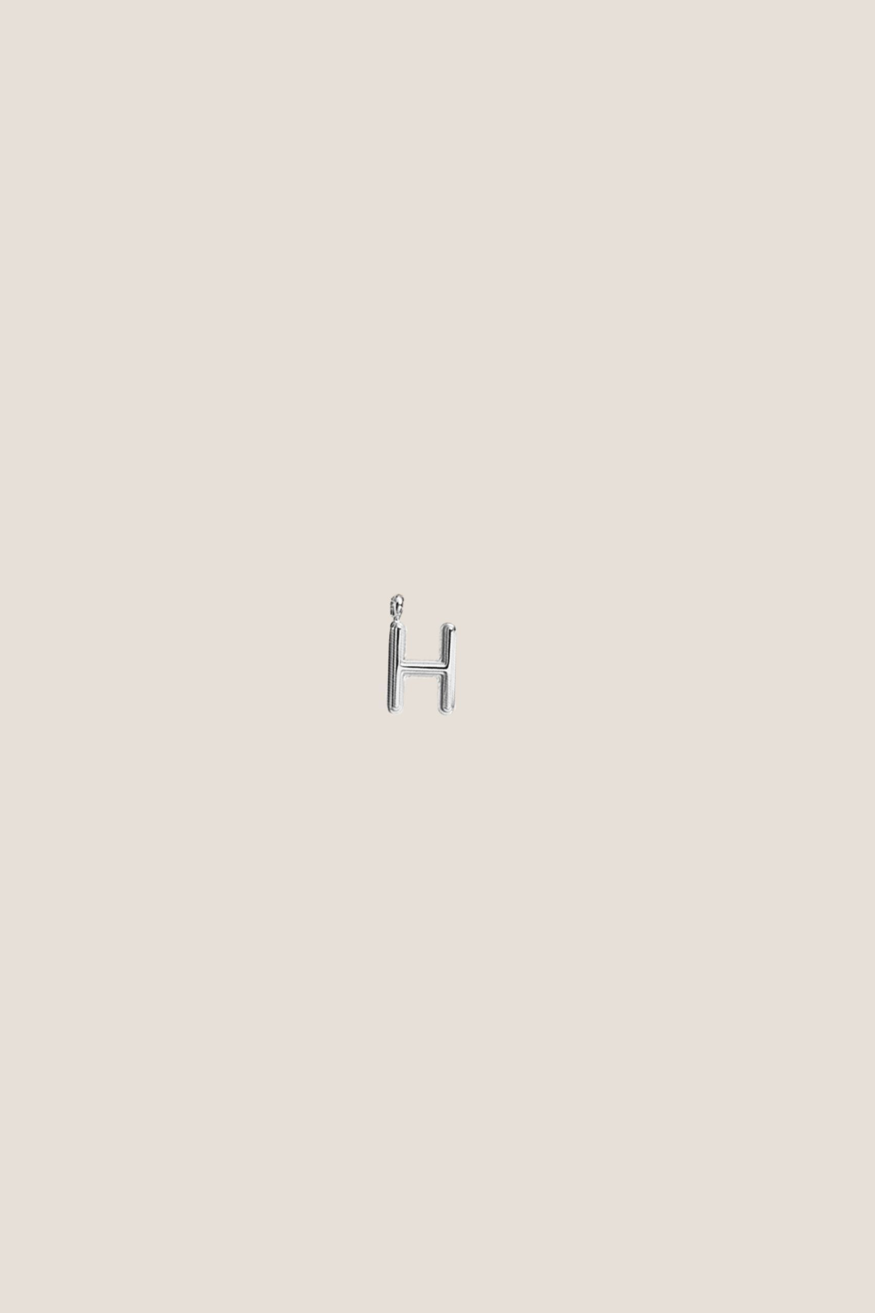 Alphabet Silver Charm