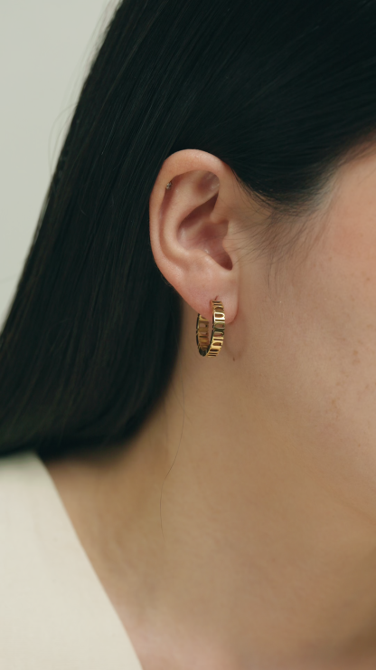 Gung Iconic Gold Hoop Earrings