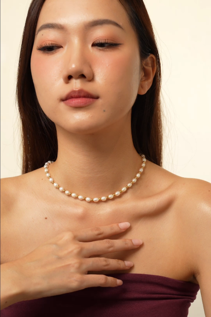 Dew Pearl Gold Necklace