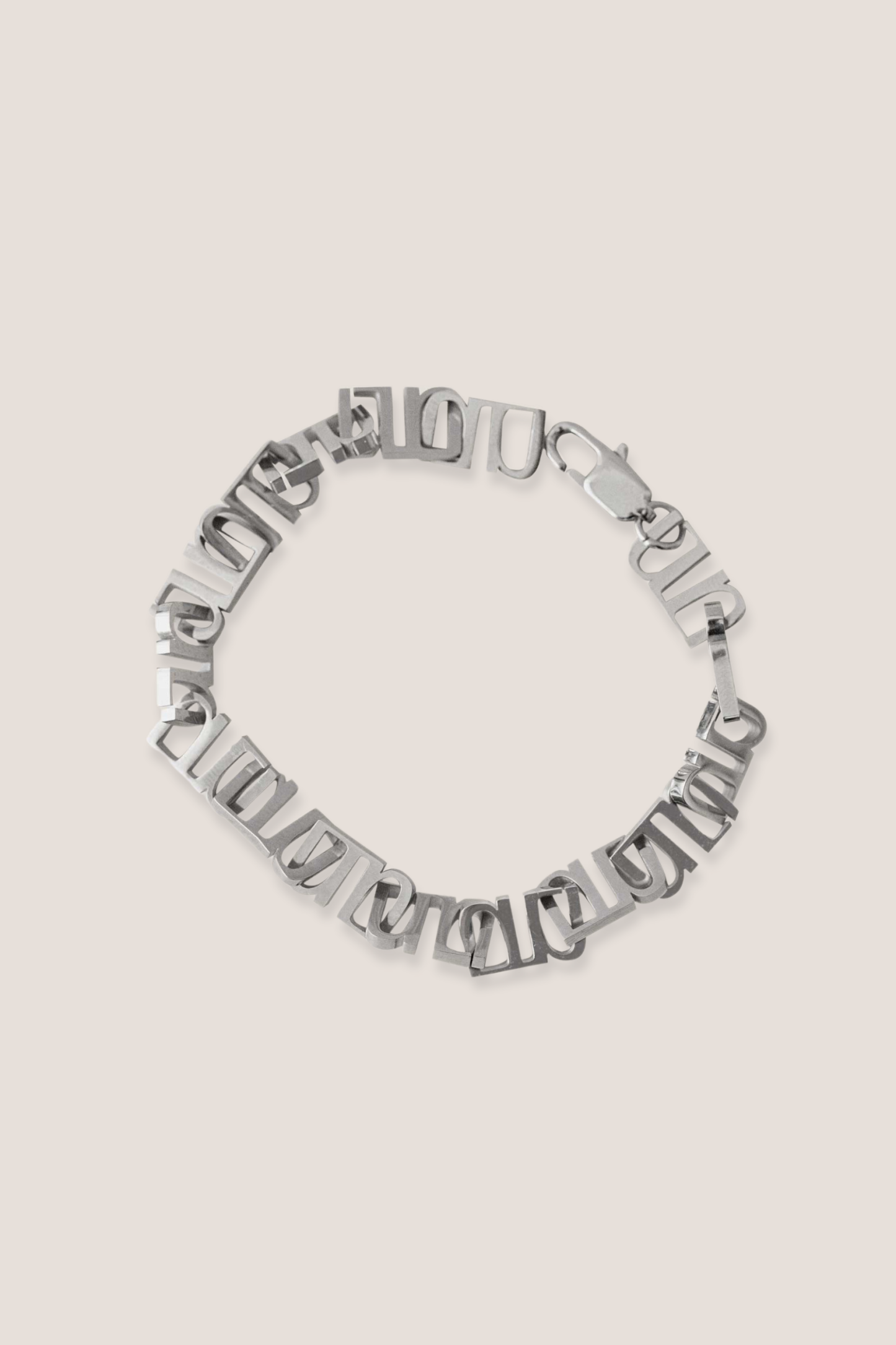 Gung Iconic Silver Chain Bracelet