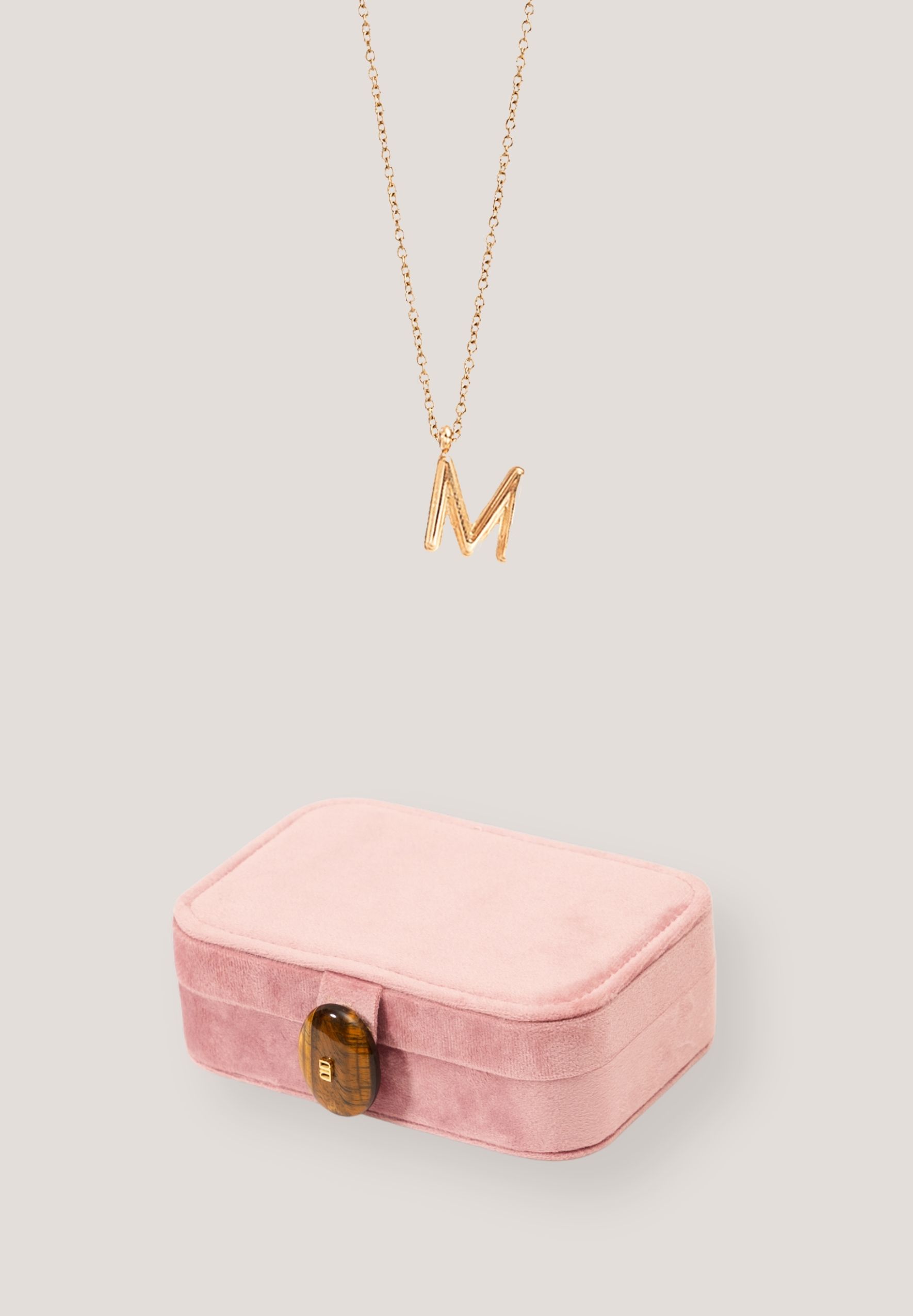 Wishkeeper Jewellery Box + Alphabet Gold Necklace