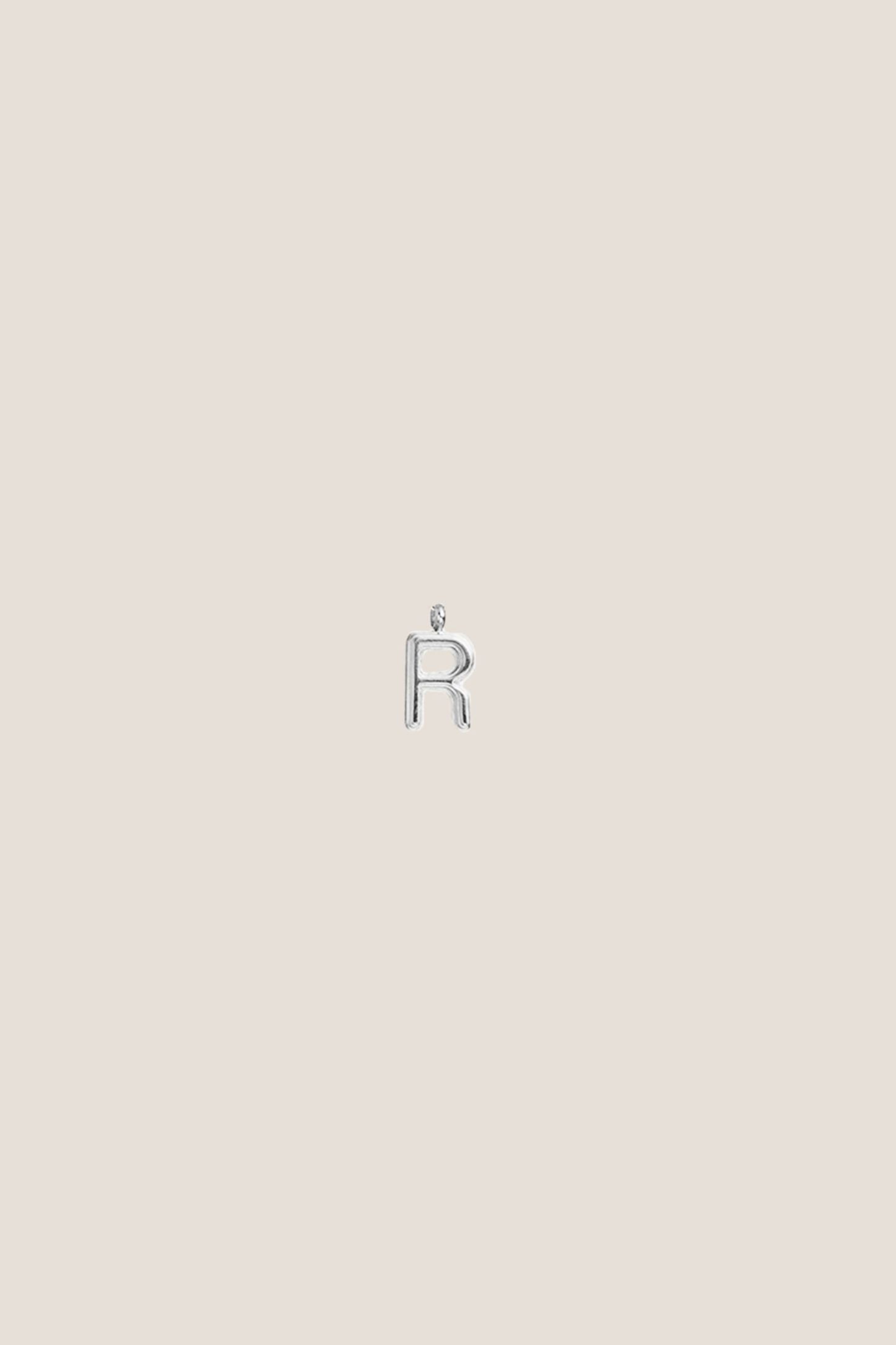 Alphabet Silver Charm
