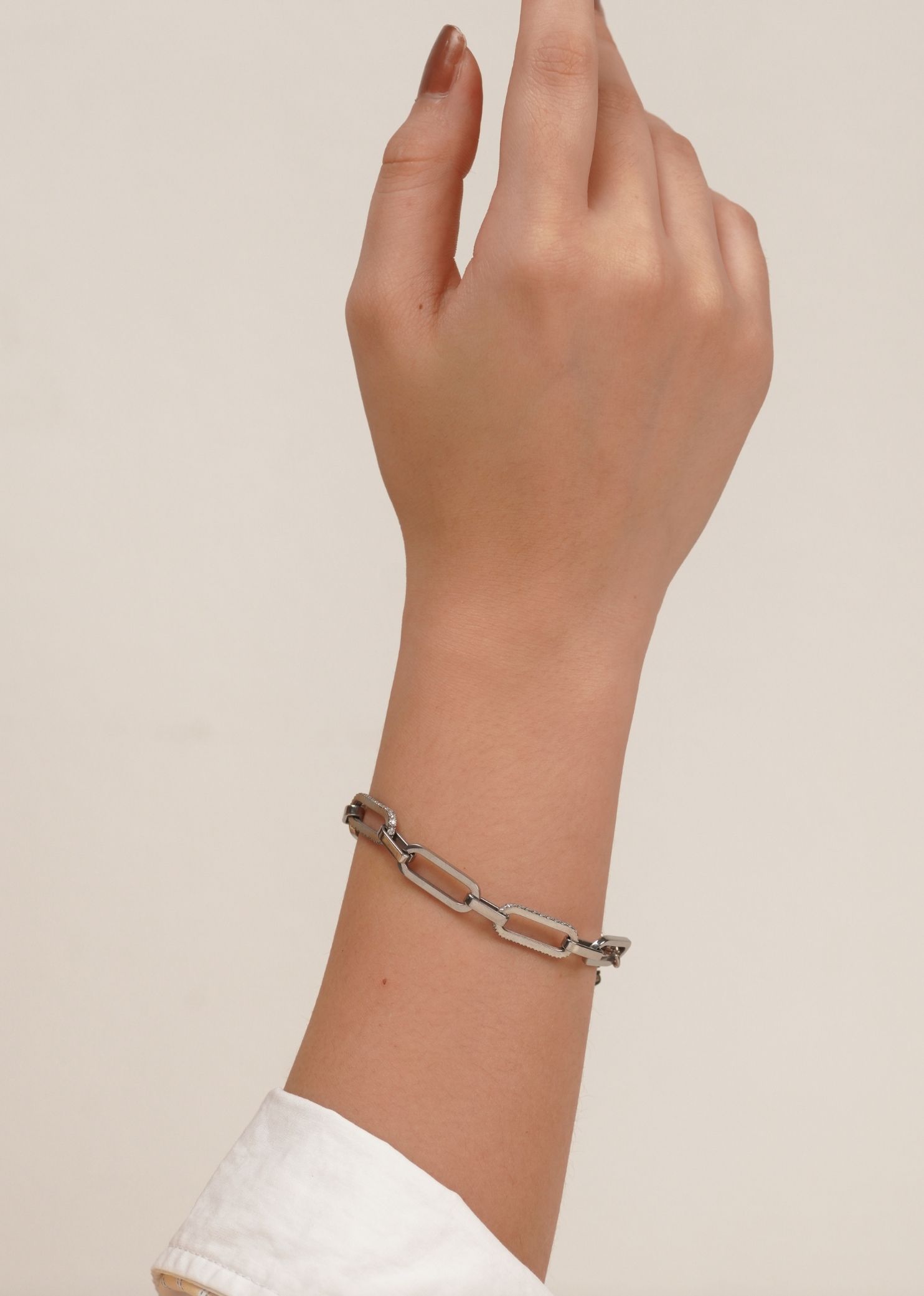 Galore Silver Link Chain Bracelet