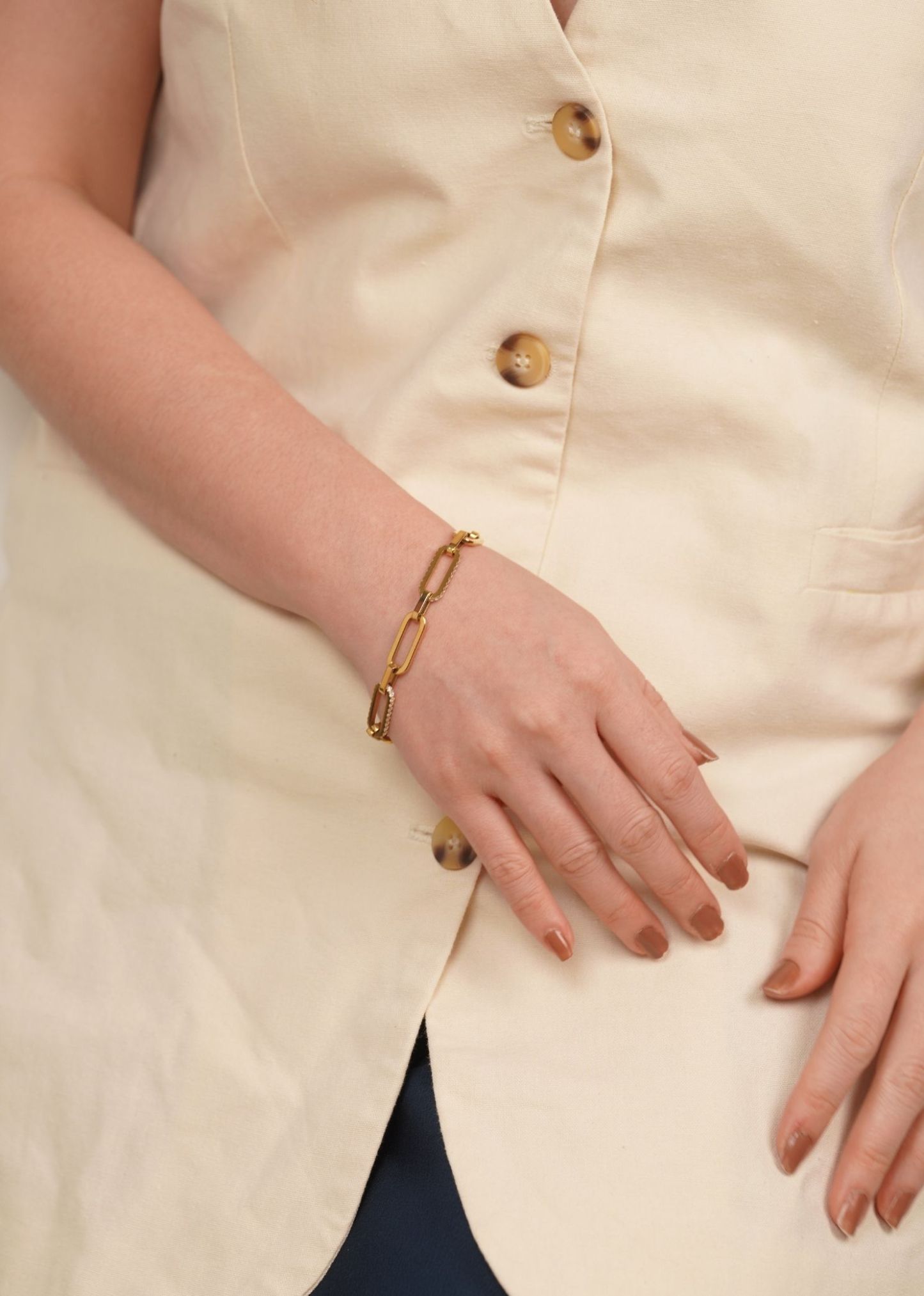 Galore Gold Link Chain Bracelet