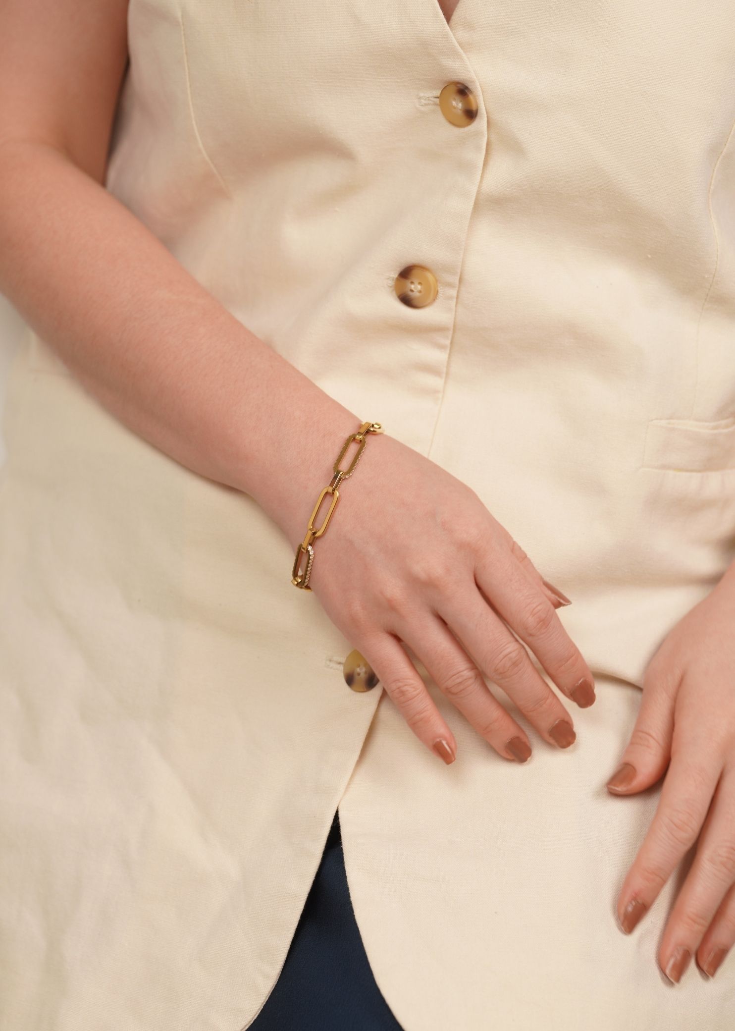 Galore Gold Link Chain Bracelet