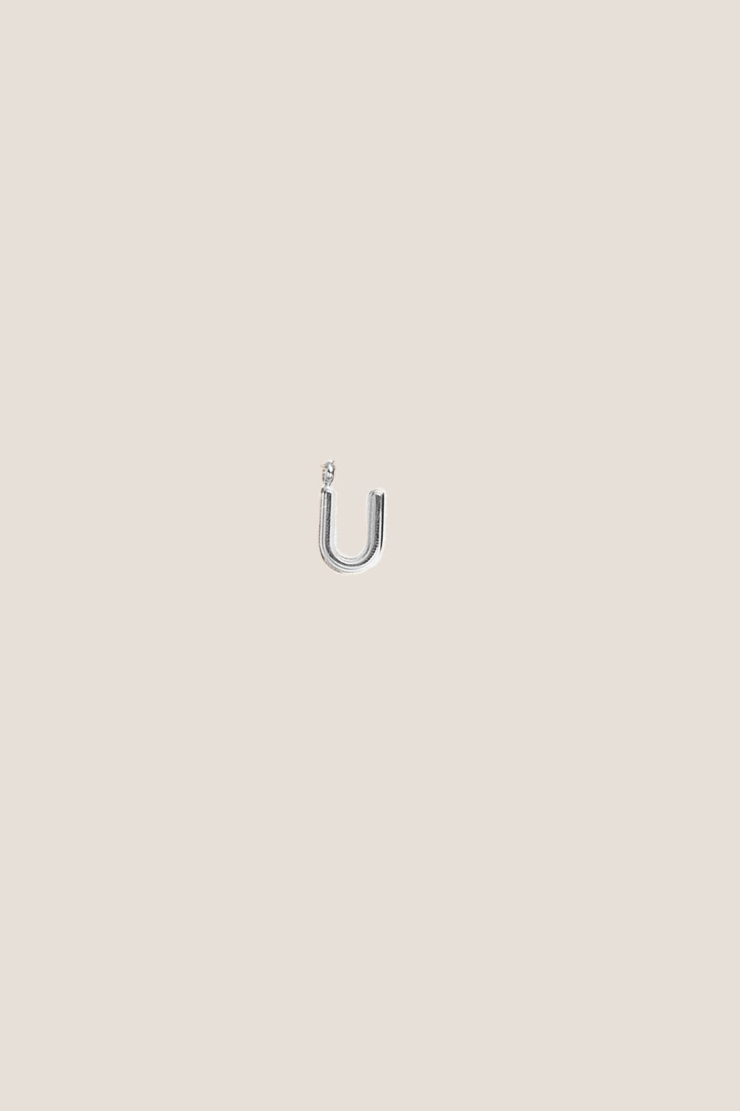 Alphabet Silver Charm