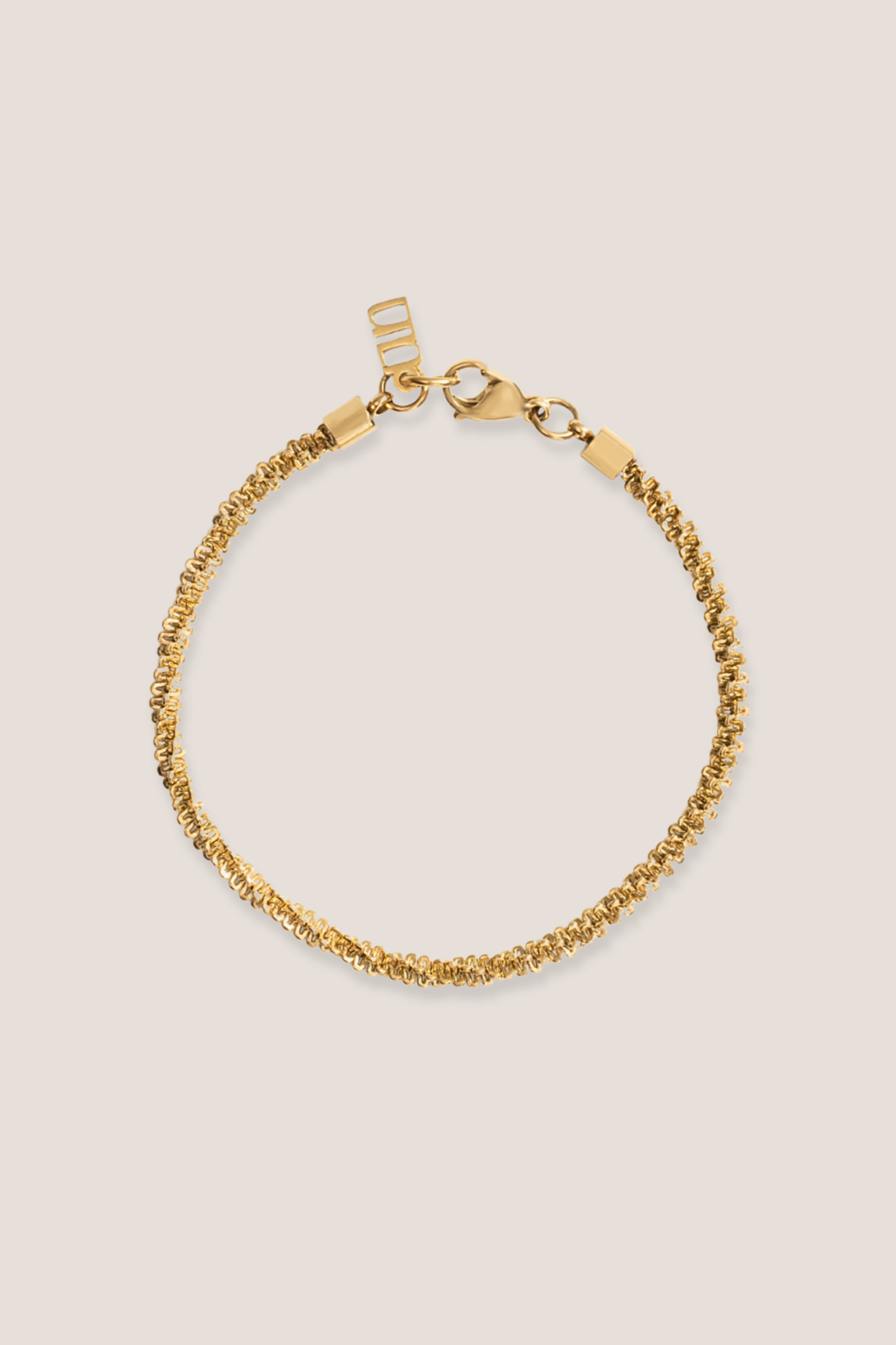 Tweed Gold Chain Bracelet