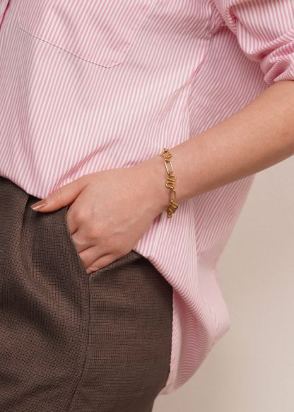 Gung Iconic Gold Chain Bracelet