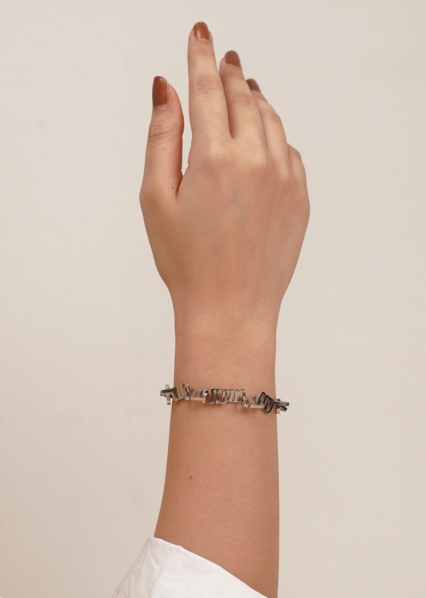Gung Iconic Silver Chain Bracelet
