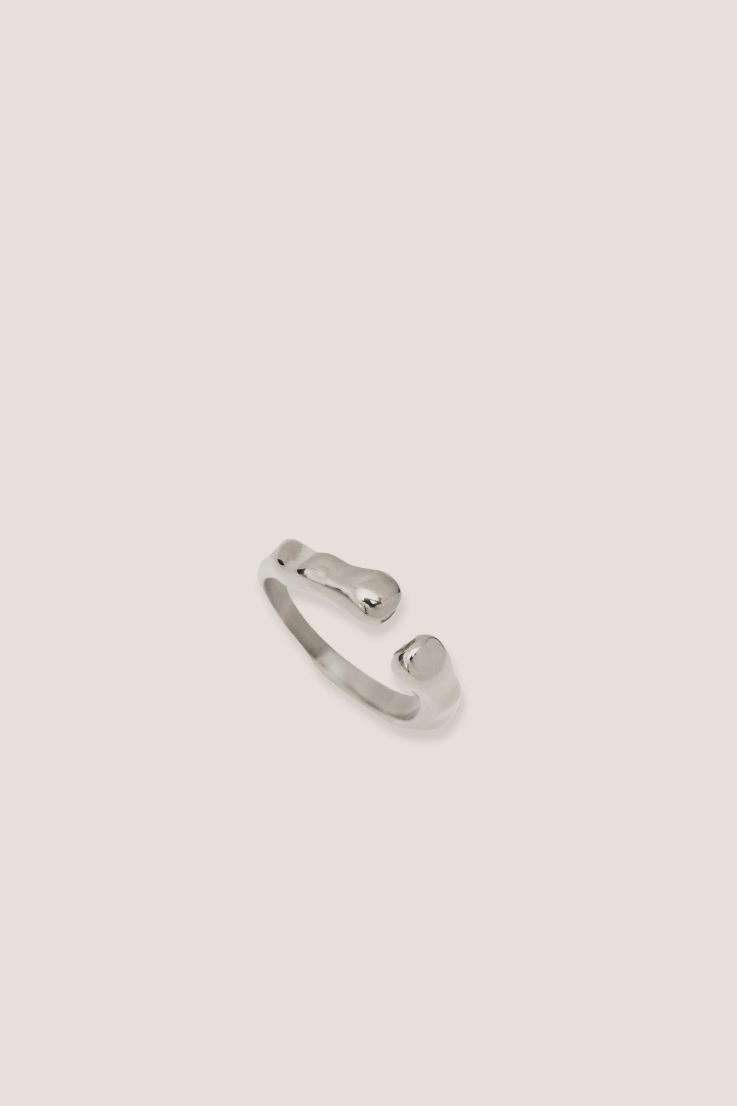 Aurora Irregular Silver Ring