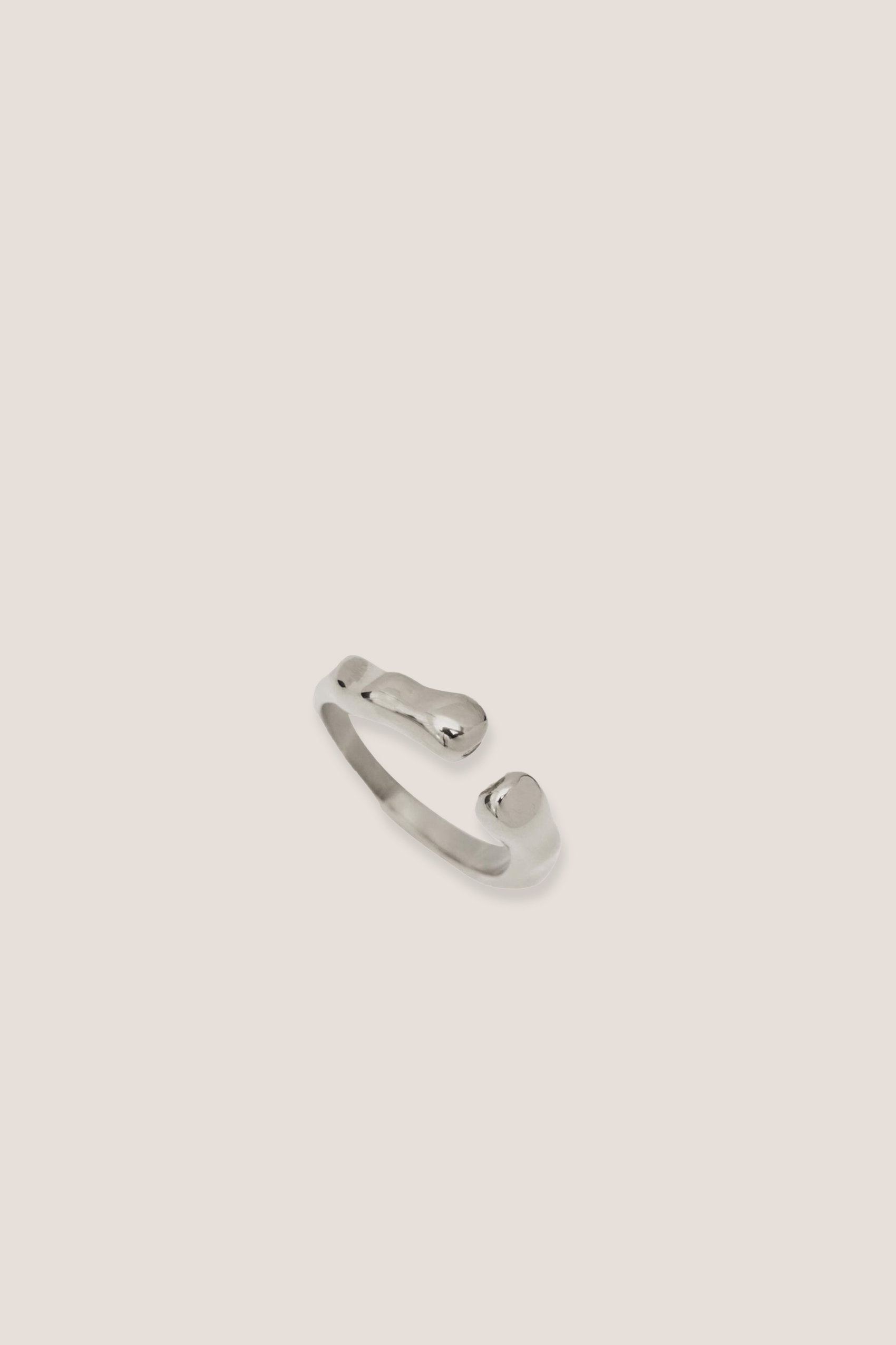 Aurora Irregular Silver Ring