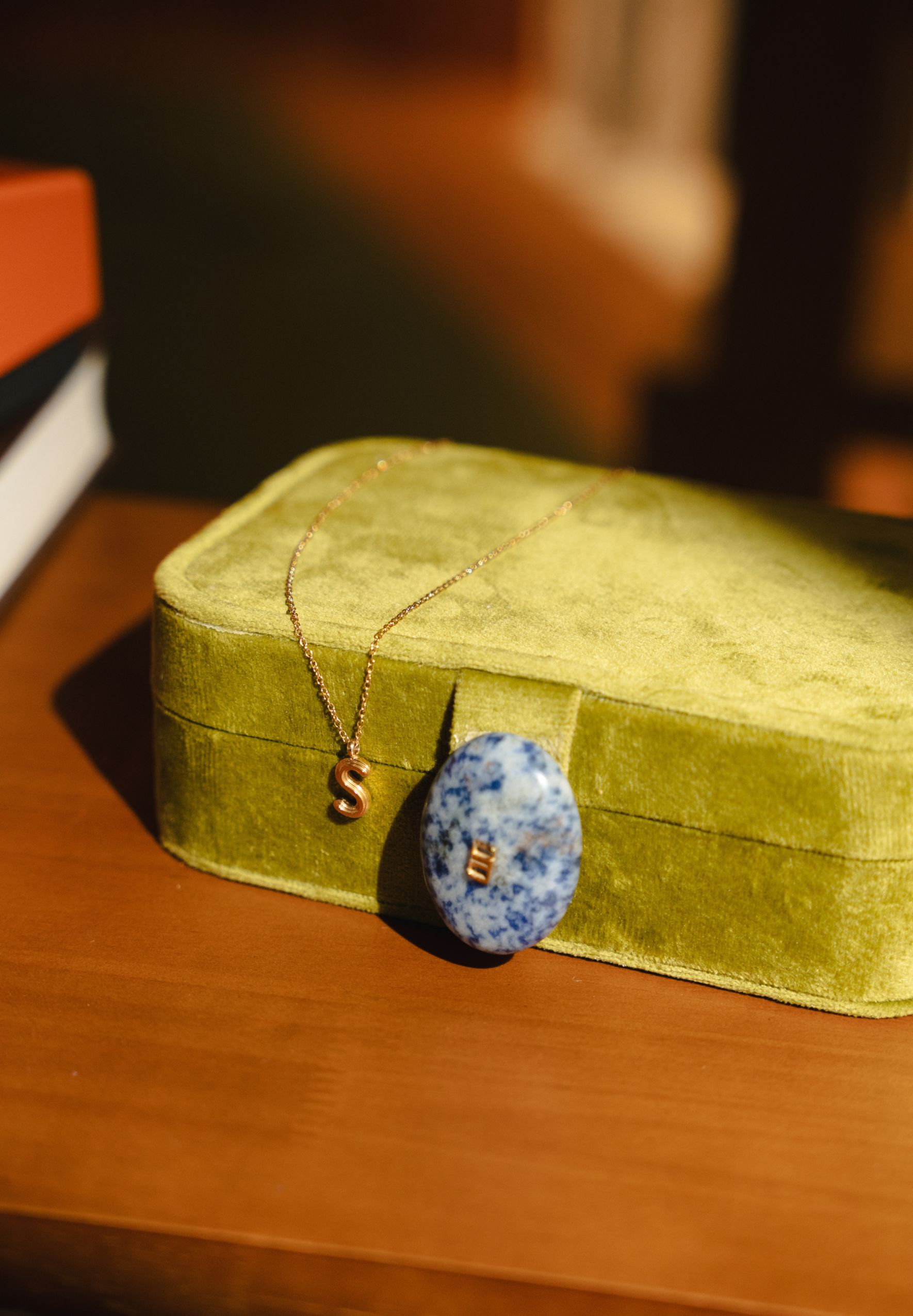 Wishkeeper Jewellery Box + Alphabet Gold Necklace