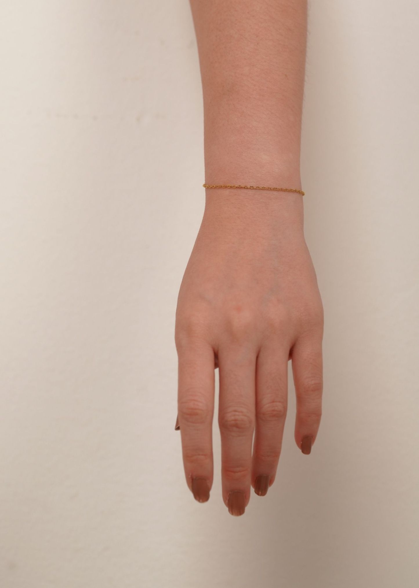 Plain Gold Chain Bracelet
