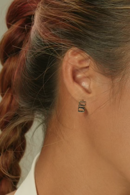 Gung Iconic Silver Stud Earrings