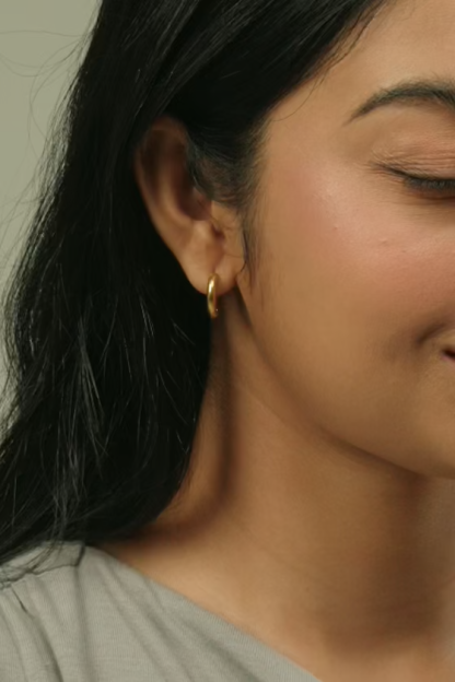 Eros Gold Hoop Earrings