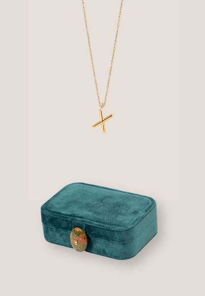 Wishkeeper Jewellery Box + Alphabet Gold Necklace