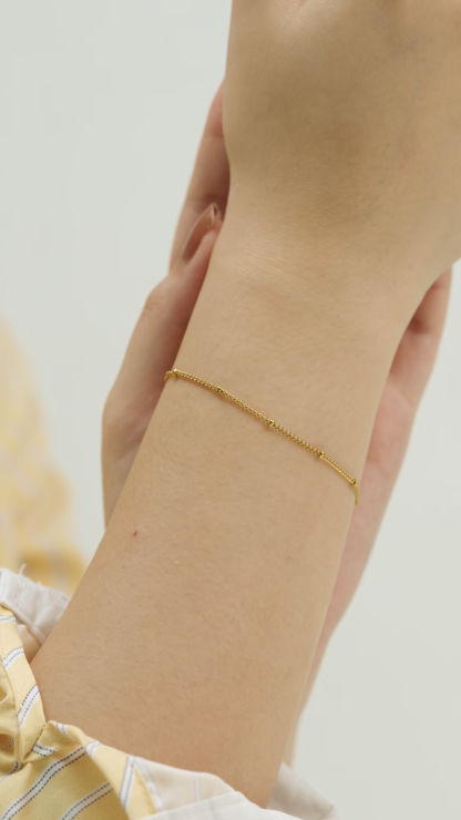 Ball Gold Chain Bracelet