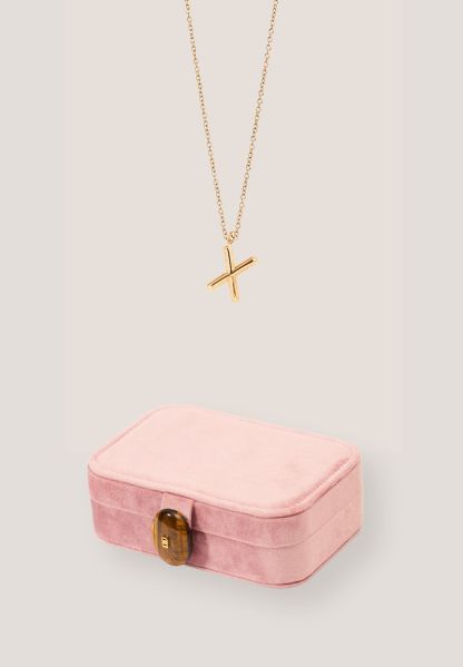 Wishkeeper Jewellery Box + Alphabet Gold Necklace