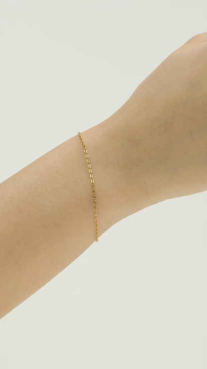 Plain Gold Chain Bracelet