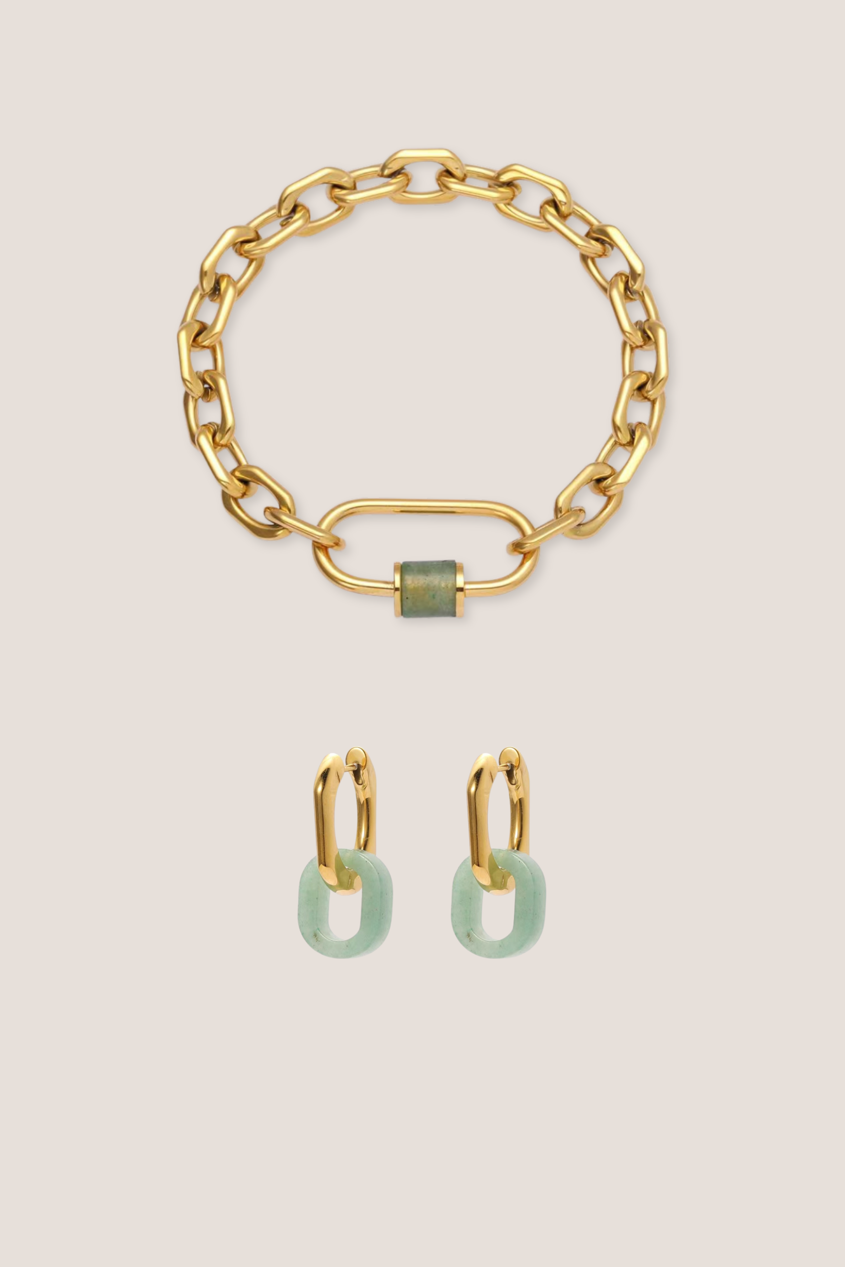 Courage Jade Aventurine Duo