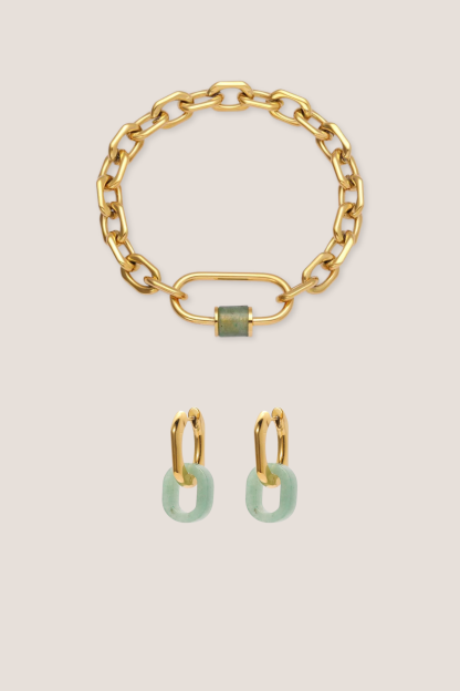 Courage Jade Aventurine Duo