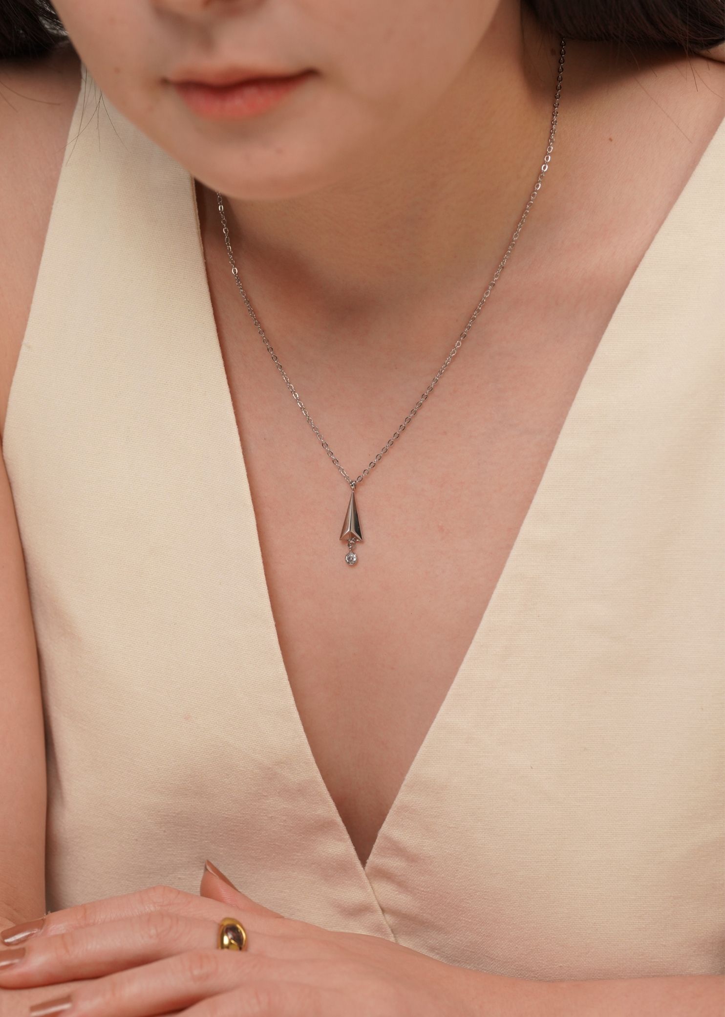 Bibelot Silver Chain Pendant Necklace